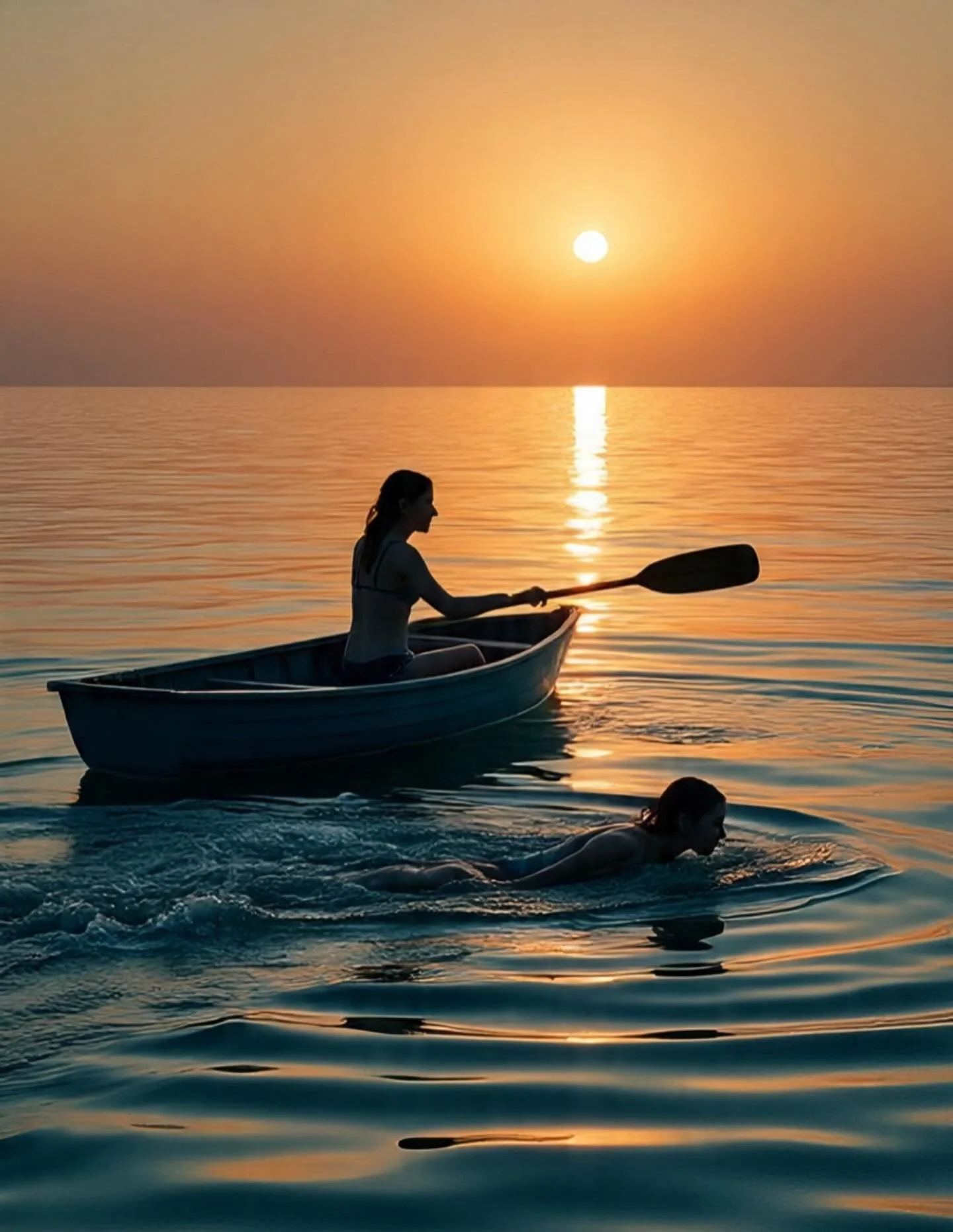 I once had therapy described to me as:

The client is swimming in the water and the therapist is in a boat alongside them, not there to rescue them, but to offer guidance, support, rest and direction. 

This image has always stuck with me, so I asked