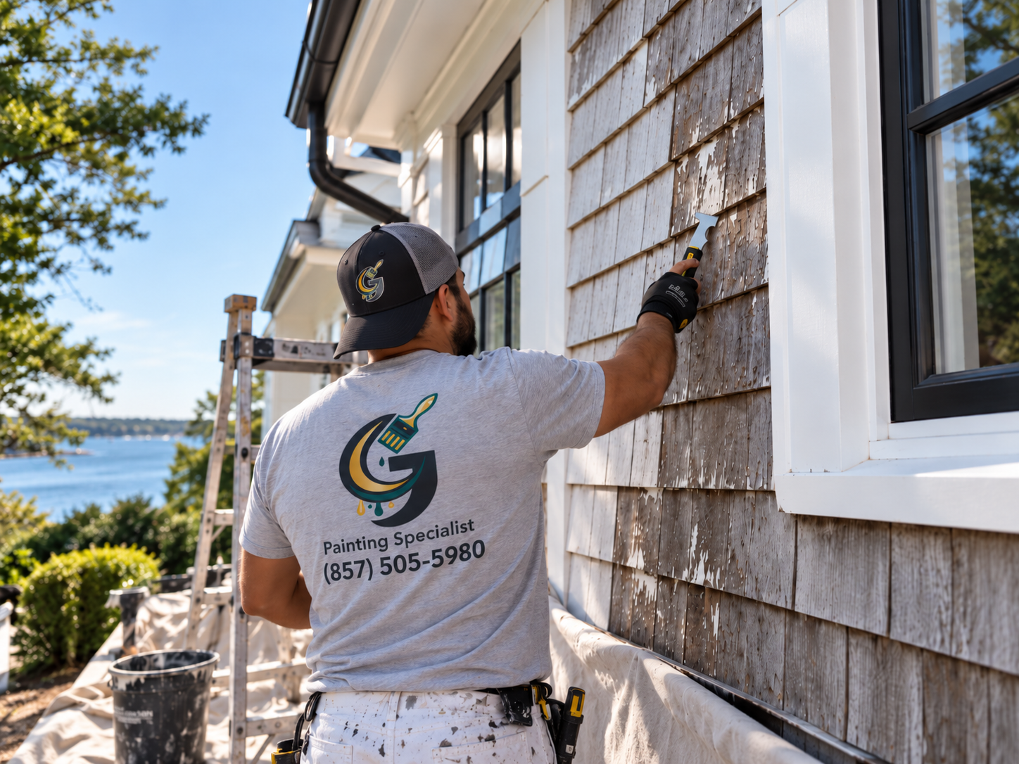 exterior painting preparation - Mister G - Gloucester MA
