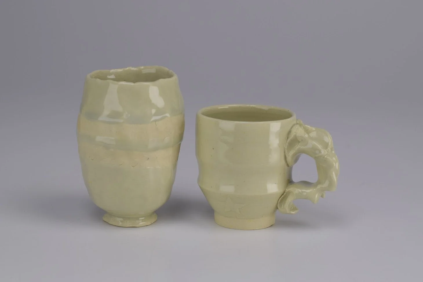 mugs and cups, glaze, 2025