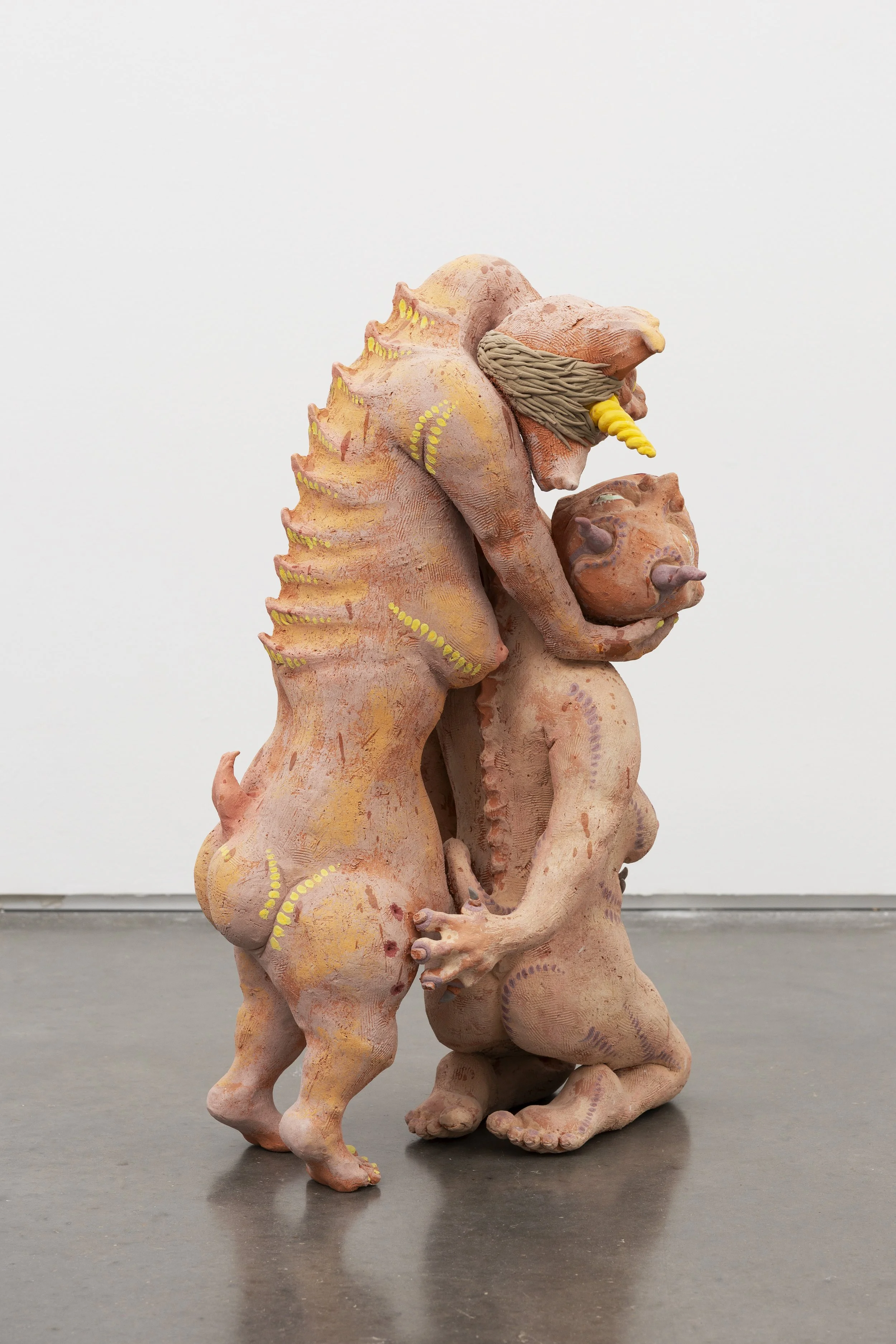 queer lovers, ceramic, underglaze, glaze, H3.8ft x W2ft 2025