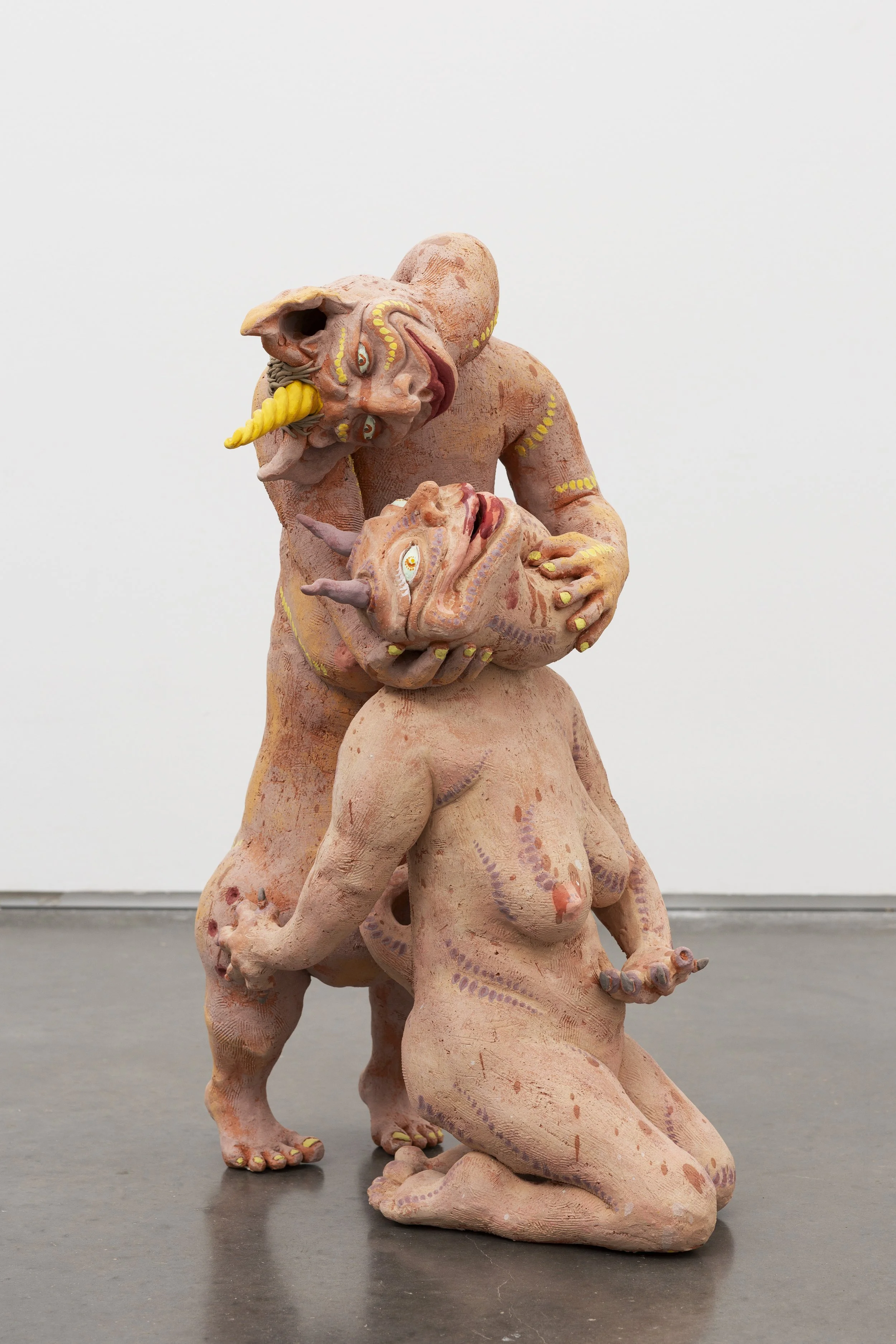 queer lovers, ceramic, underglaze, glaze, H3.8ft x W2ft 2025