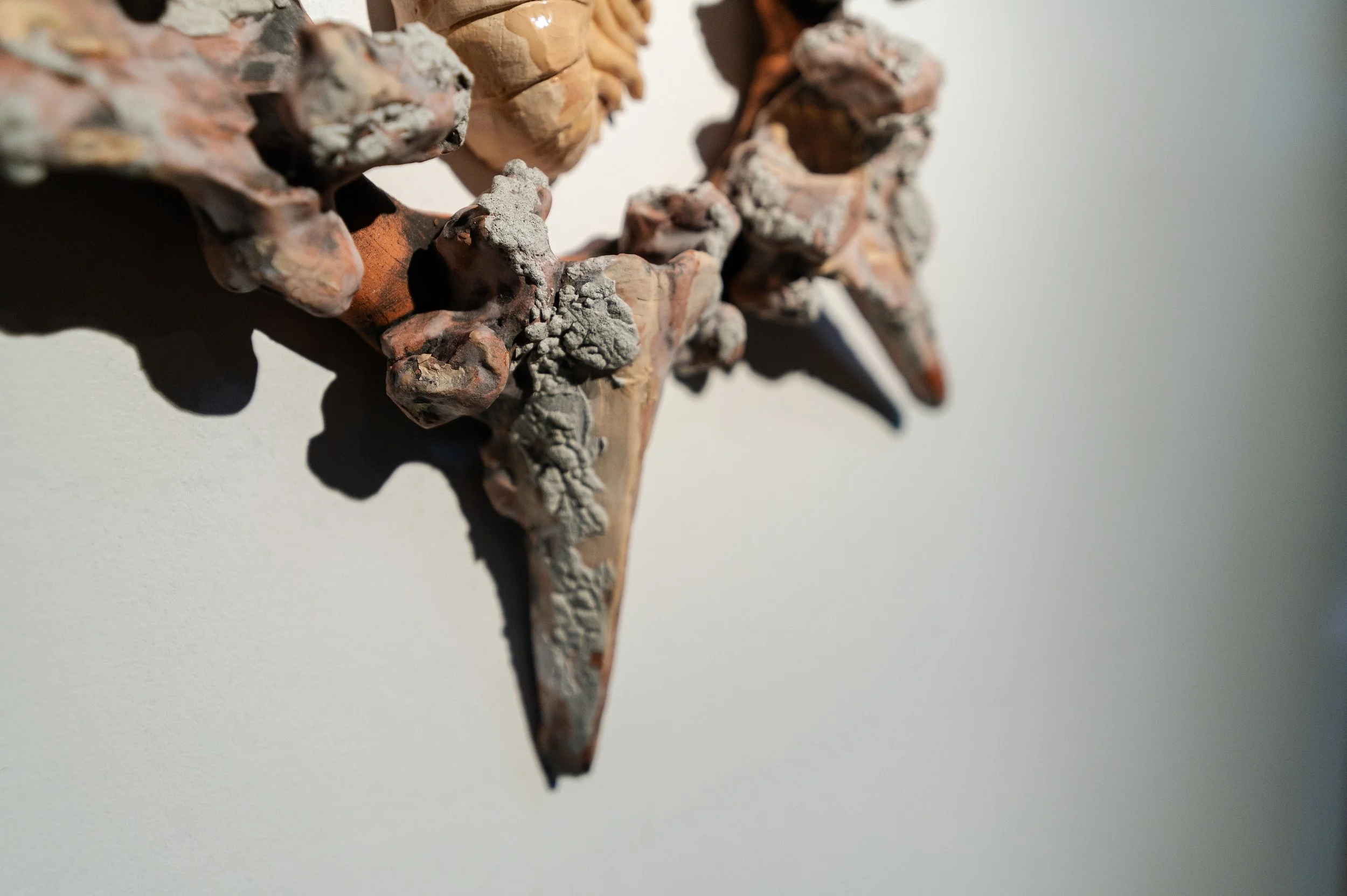 Decomposed Cow Bone Star, ceramic, H23" x W23", 2026