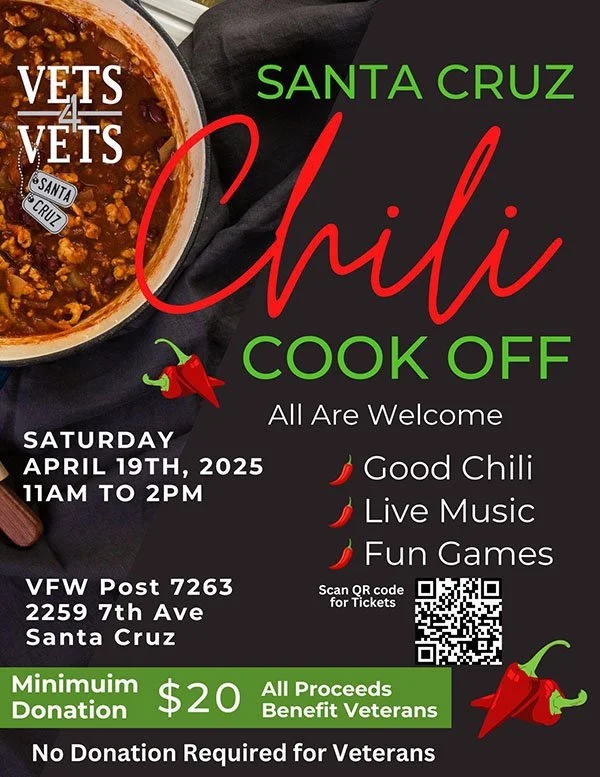 April 19th- Chili Cook-Off @ VFW Post 7263, 11am-2pm
