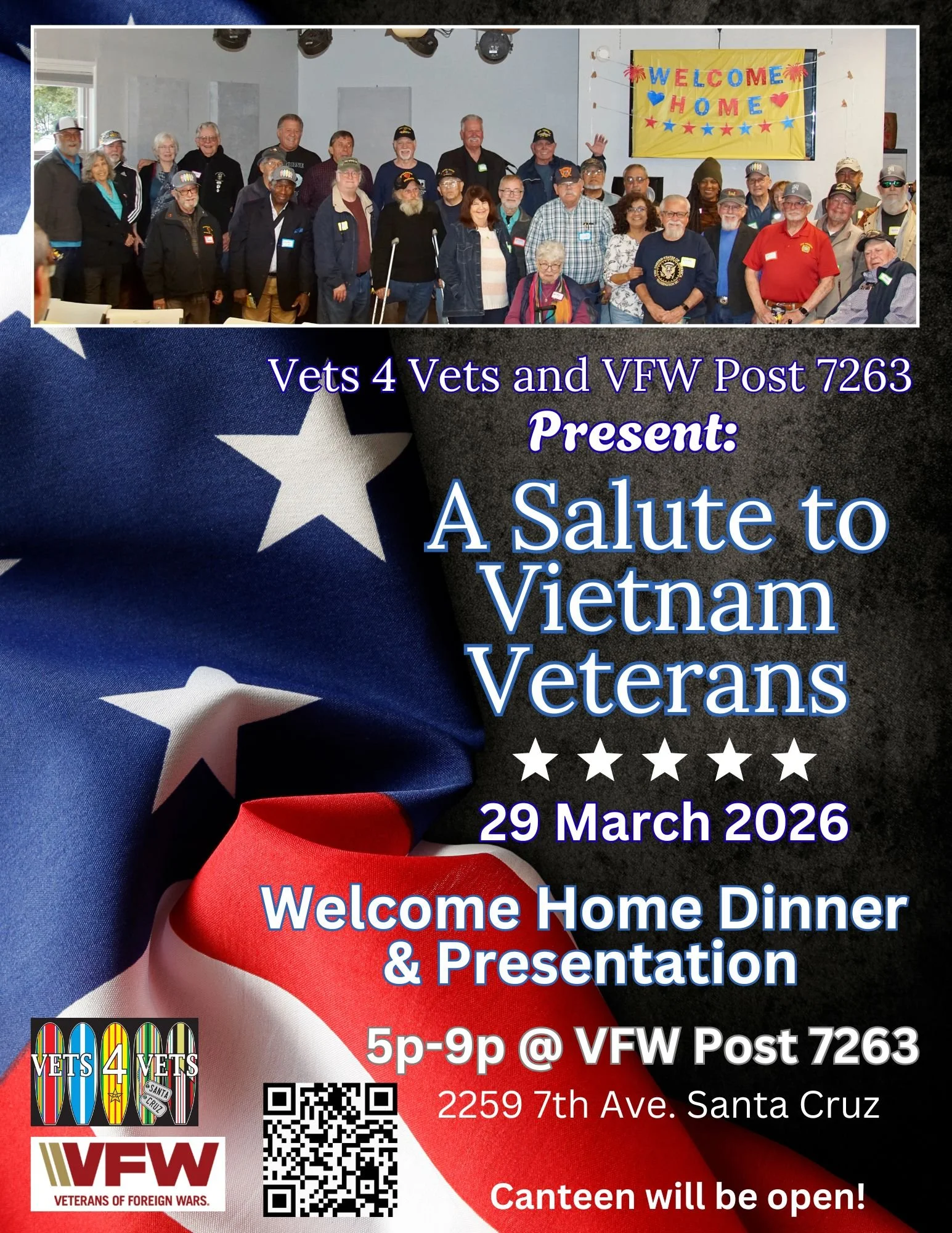 March 29th. A Salute to Vietnam Veterans @VFW Post 7263 5pm-9pm