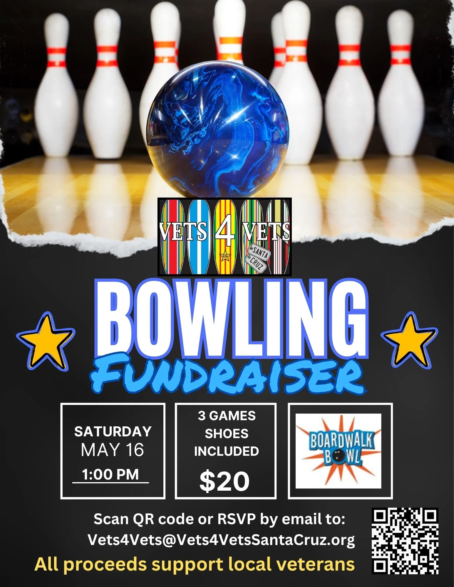 May 16th- Bowling Fundraiser @ Boardwalk Bowl