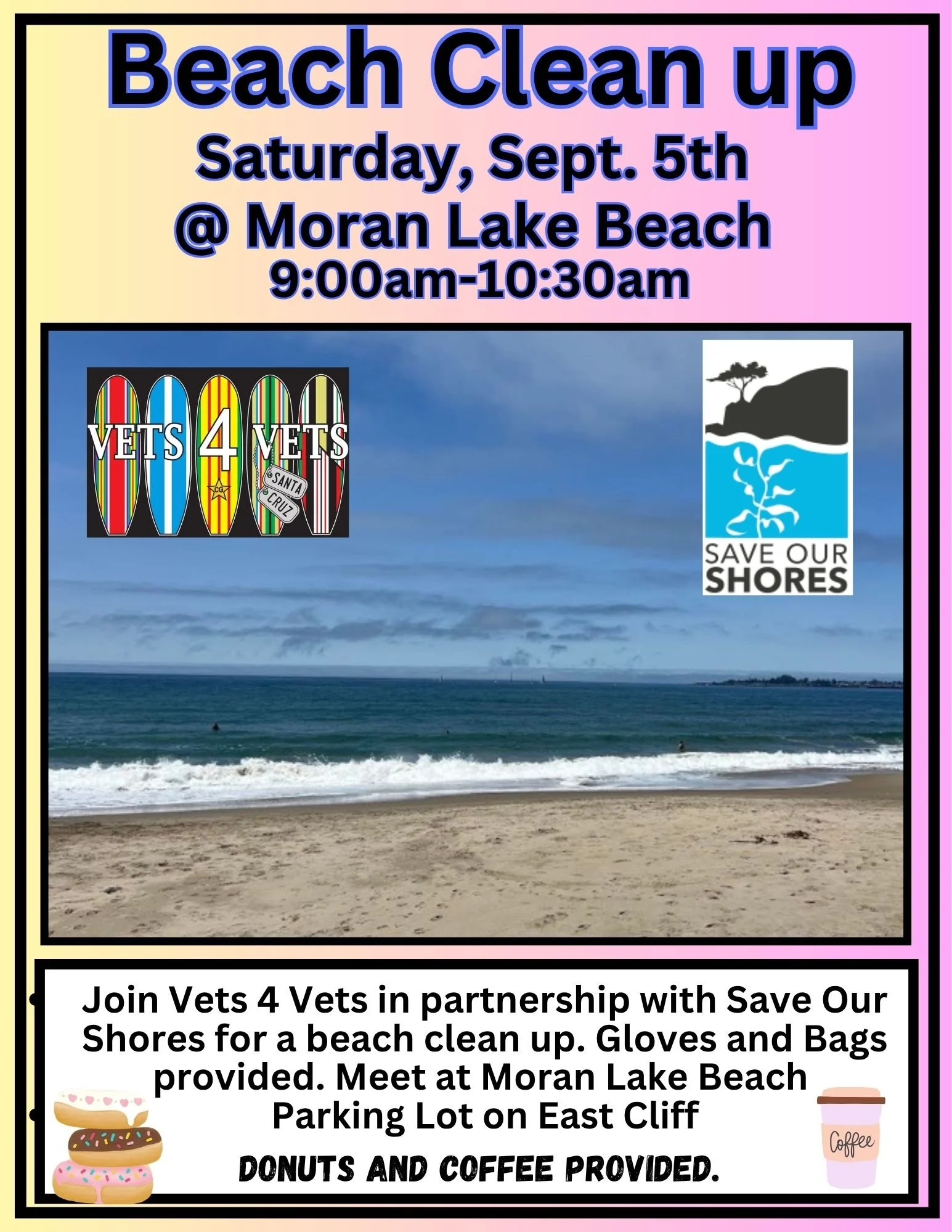 Beach Clean up at Moran Lake Beach