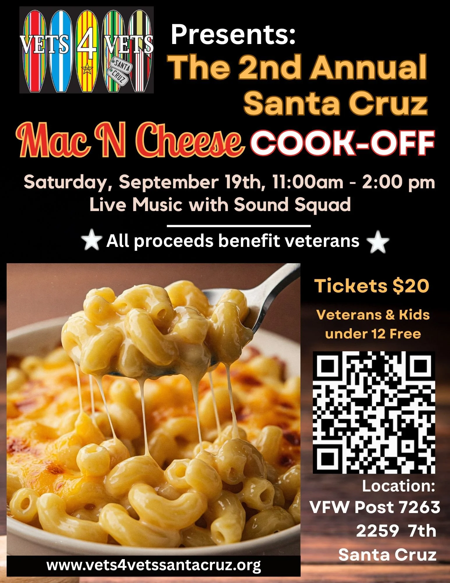 Santa Cruz Mac N Cheese Cook-Off September 19