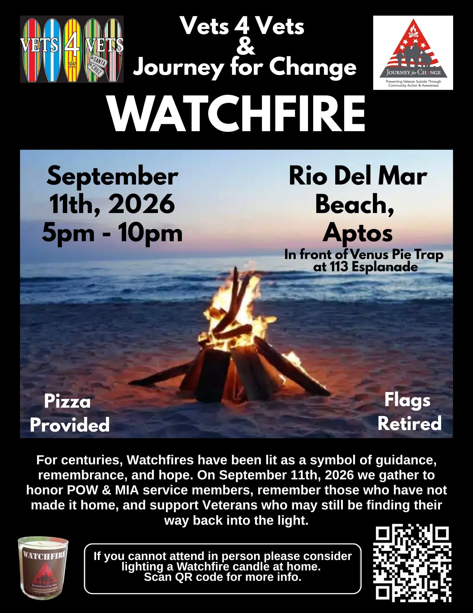Journey for Change Watchfire: A Night of Remembrance & Light