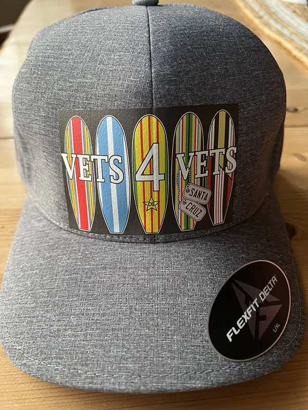 Vets 4 Vets Flexfit Hat - Surf Logo
