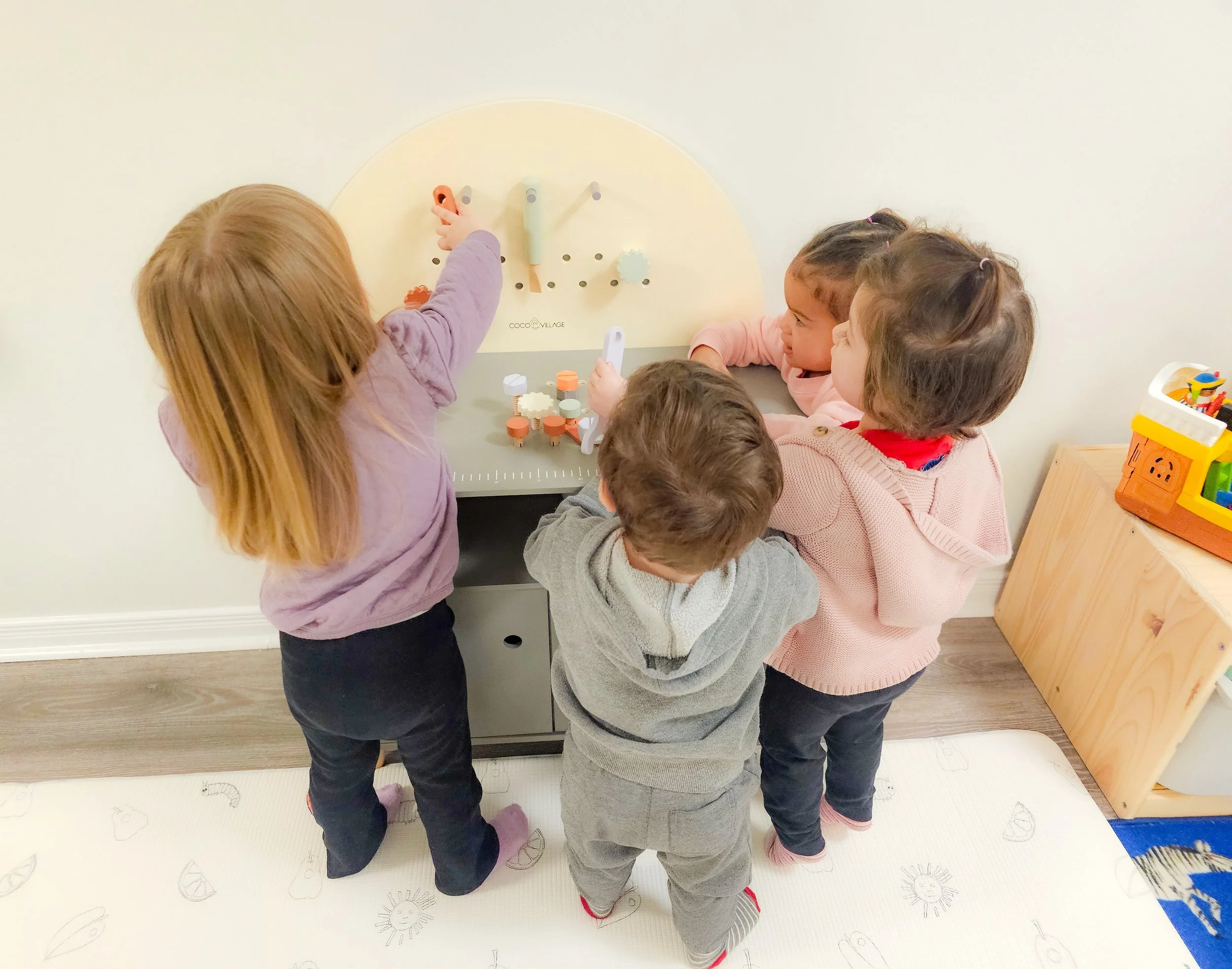 Our new wooden coco village tool bench is a hit! 🔨🪚🔩