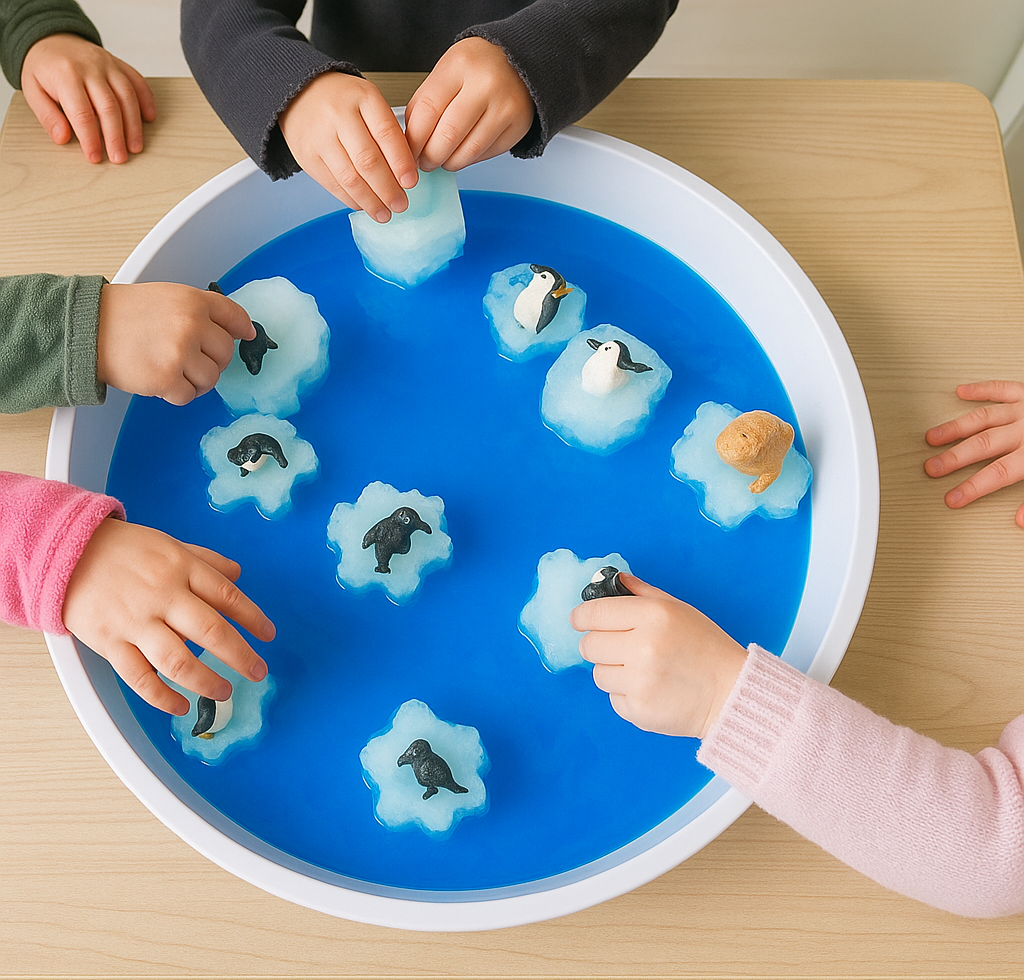 Polar science playtime 🏔️🐧🧊🐻❄️