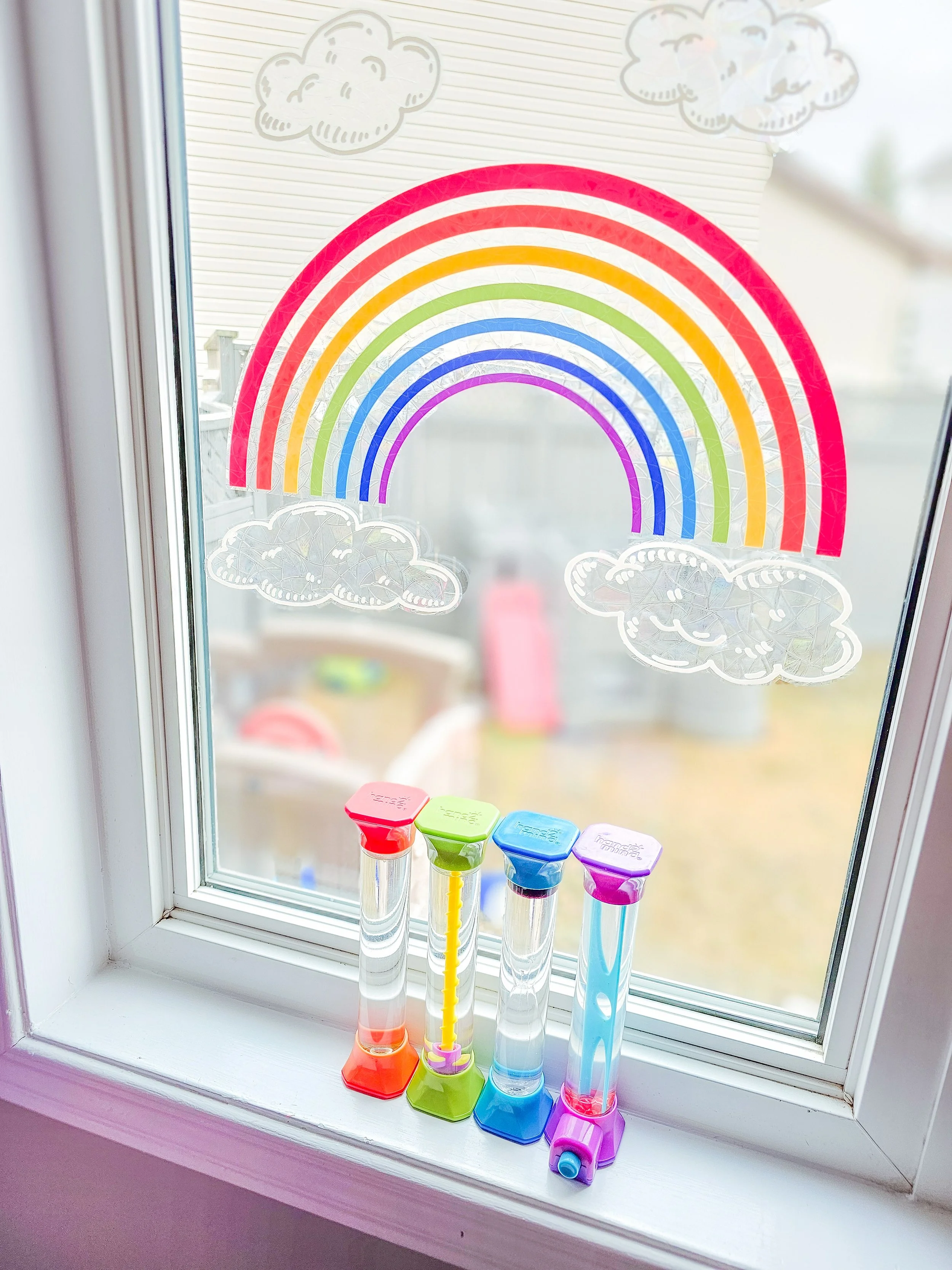 A rainbow of calm and color 🌈😌
