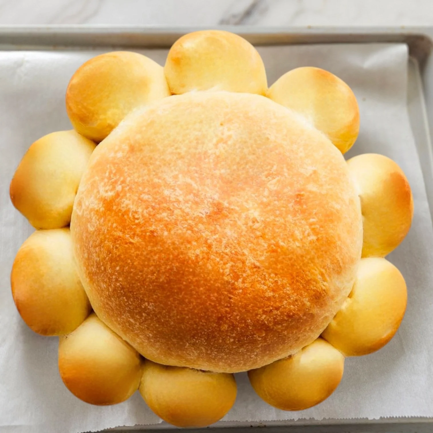 Our beautiful festival bread 🍞 We are celebrating the midway point of winter! We are halfway to Spring which means longer days and more sunshine! ☀️