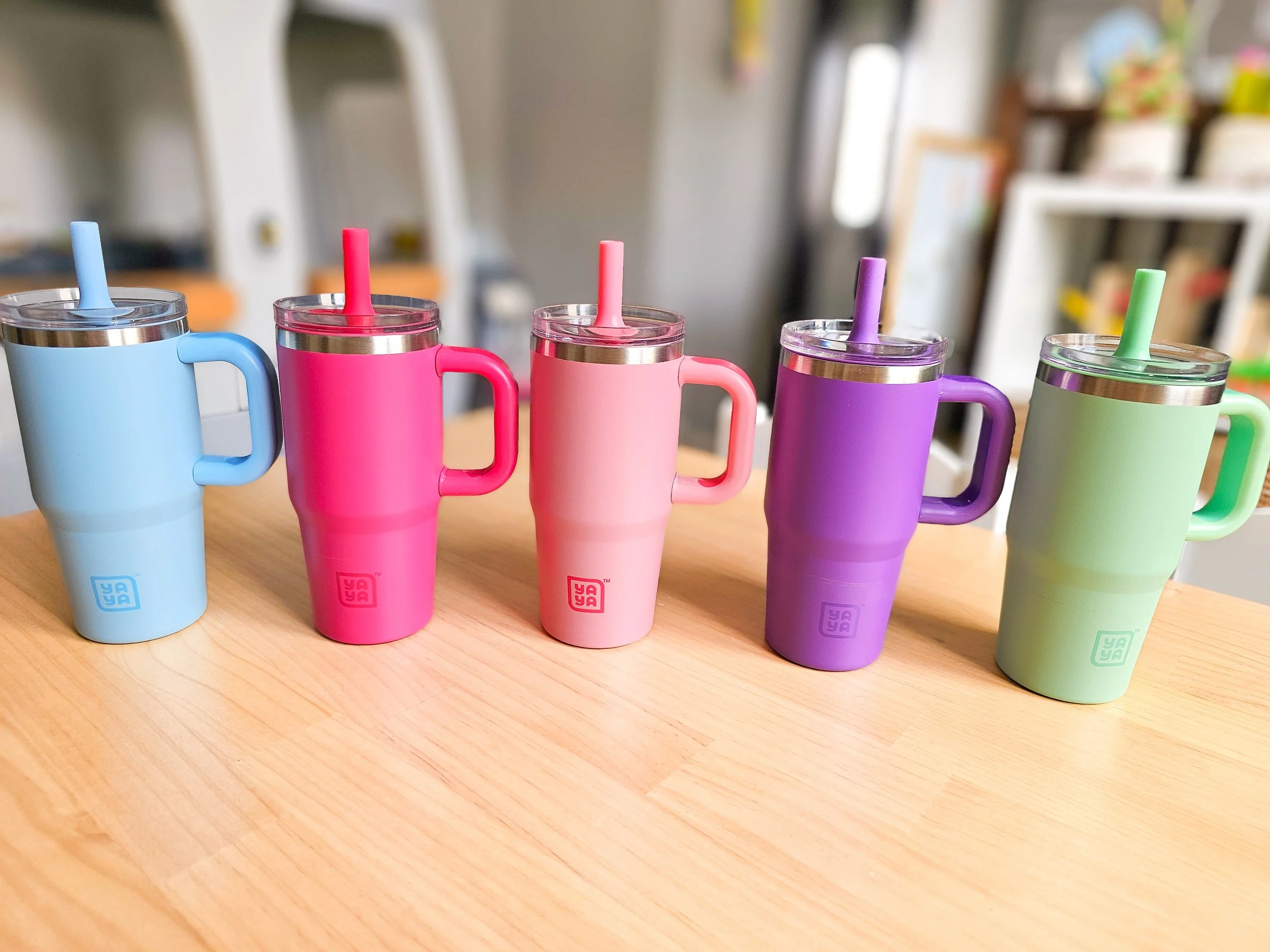 Our new travel cups for our outdoor summer adventures! 🩵🩷💜💚