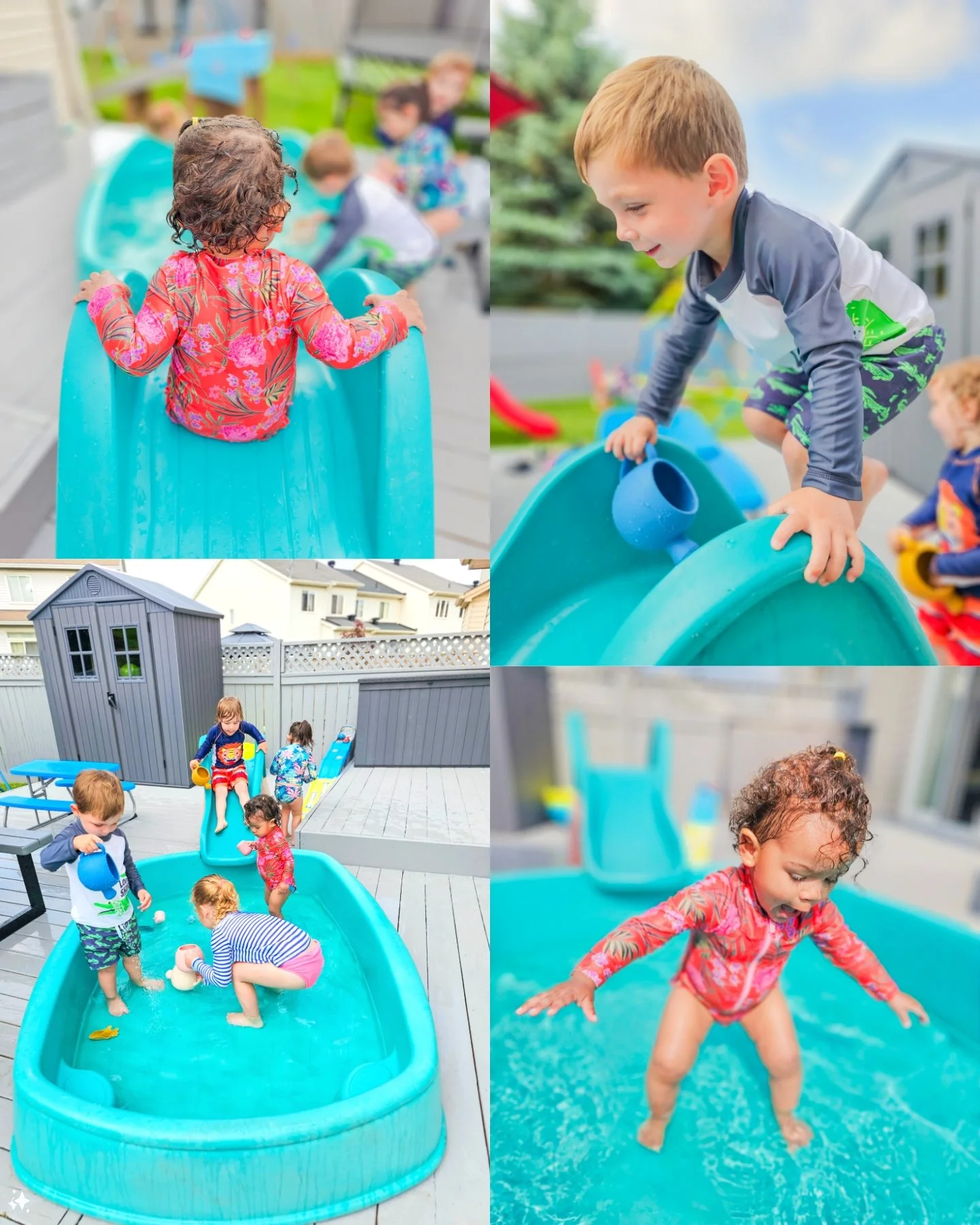 Sliding into summer with a pool day! 💦☀️