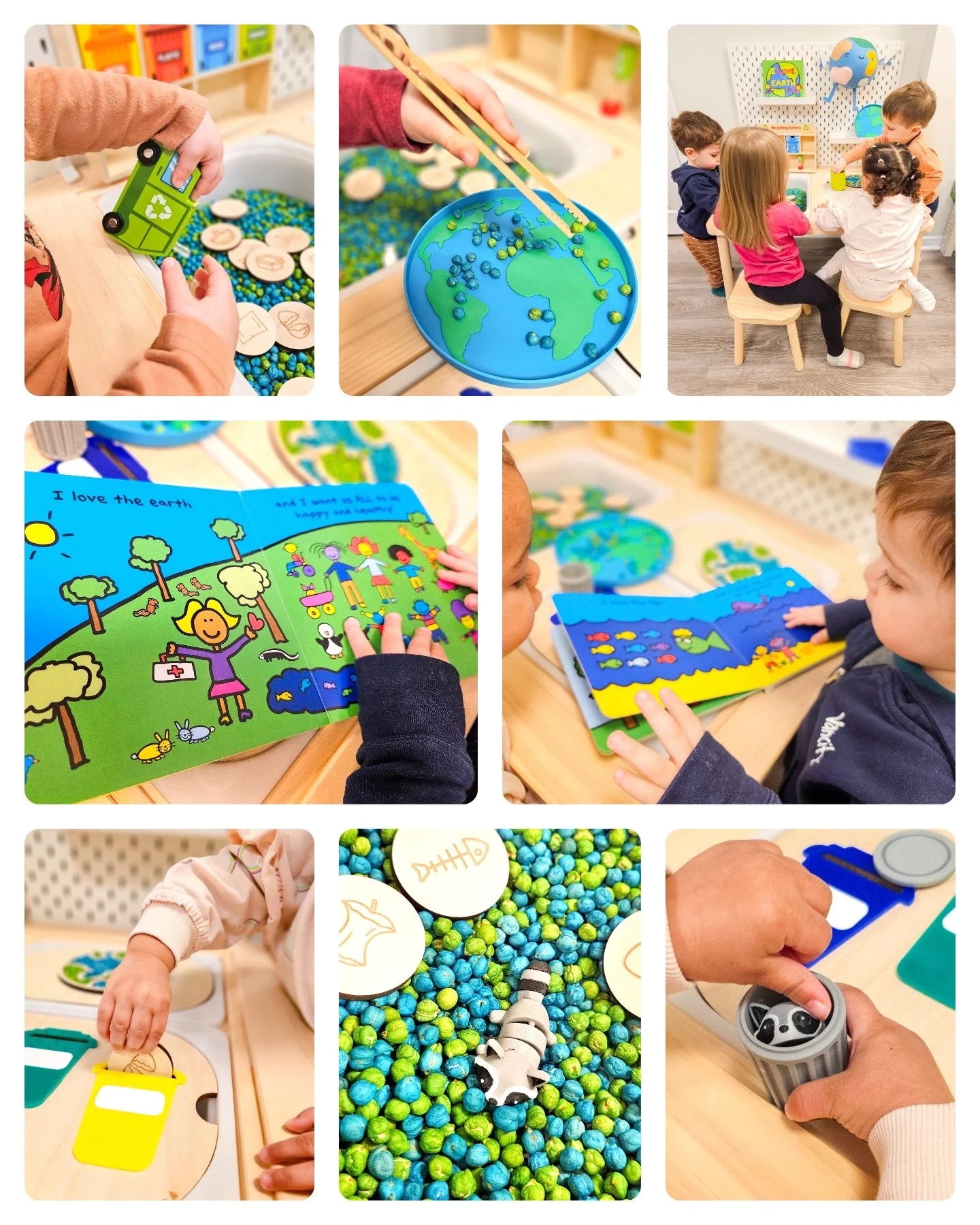 Celebrating Earth Day with sensory play! 🌍♻️❤️