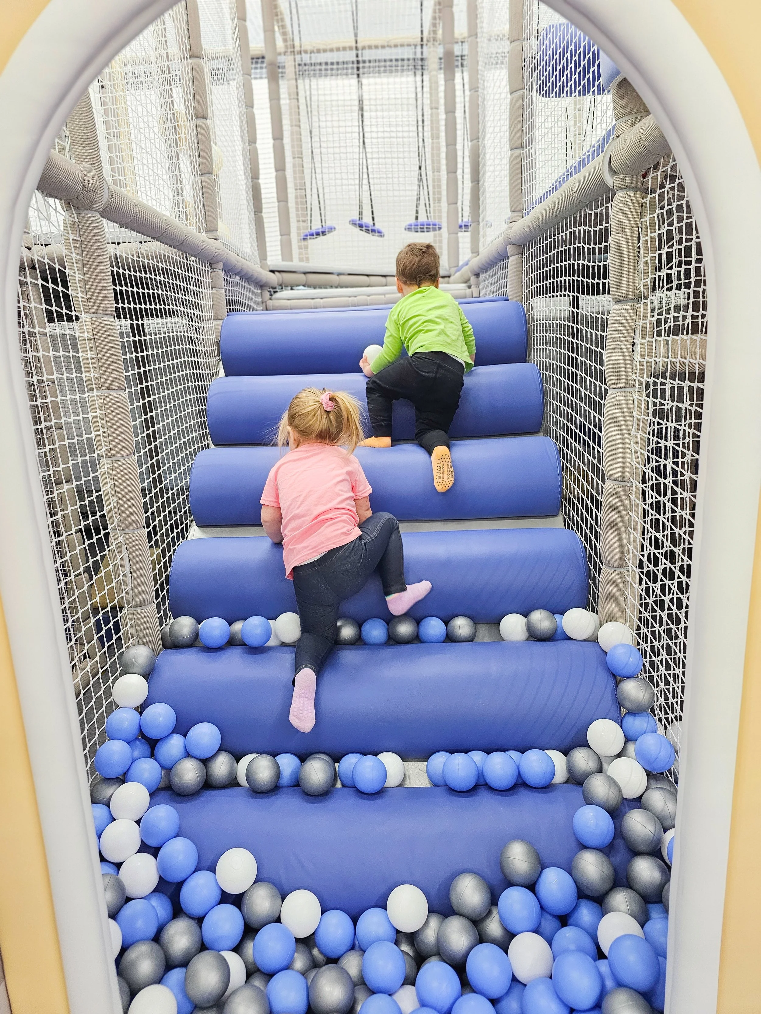 Climbing and building our gross motor skills!