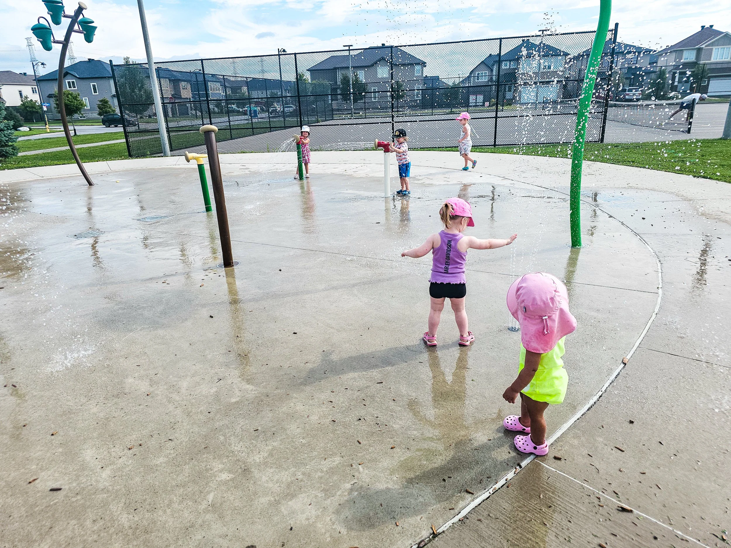 Splash pad cool down 😎💦☀️