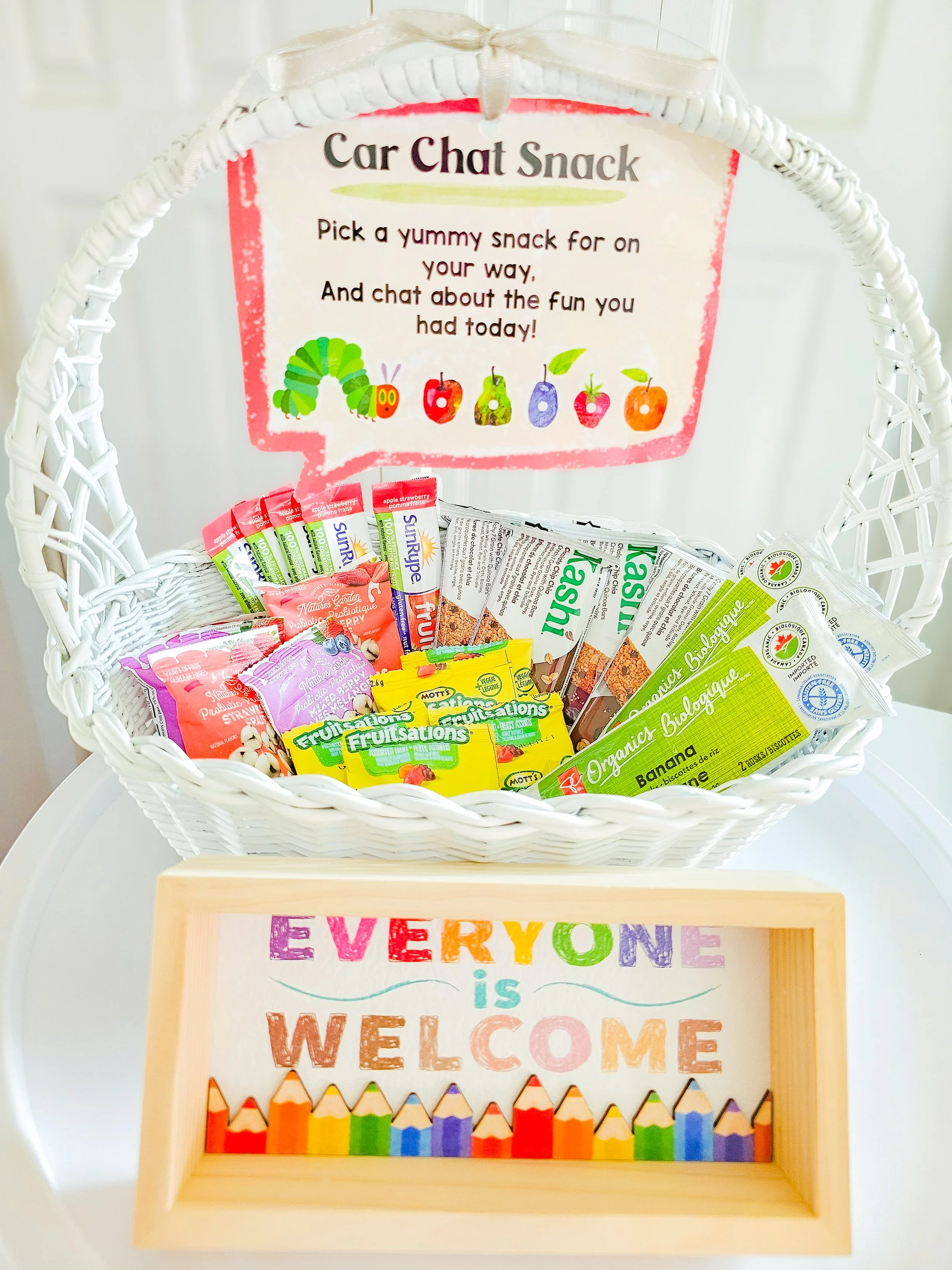 Introducing our car chat snack basket 🚘💬🍎😊