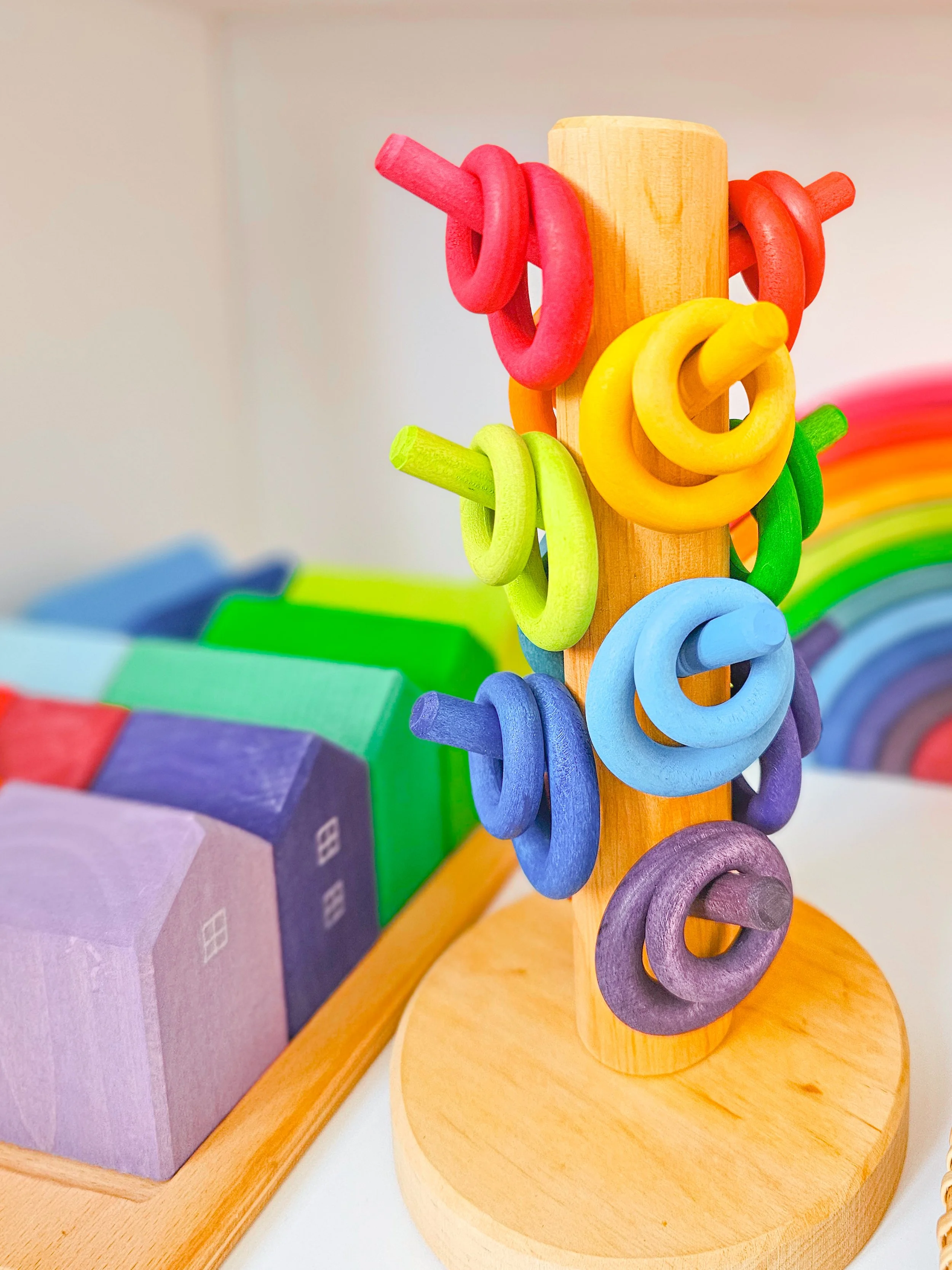 Lots of open-ended colorful play! 🌈