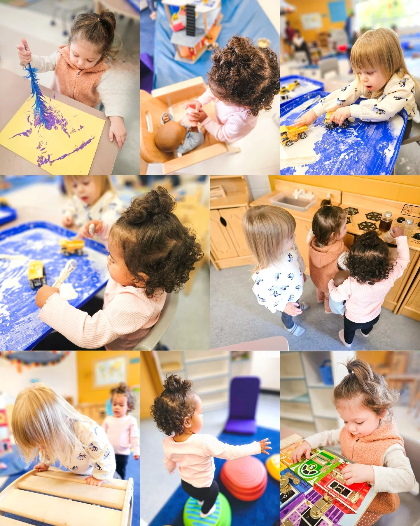 Busy playgroup morning painting, building, climbing and exploring! 😊
