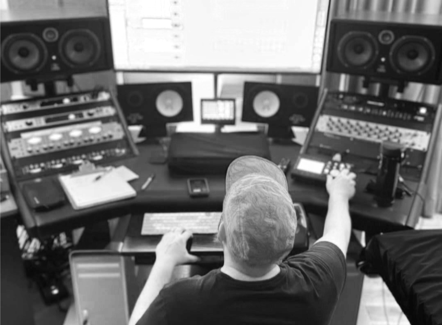 Allen Bergendahl tracking a record at Rabid Ears, Richmond, VA