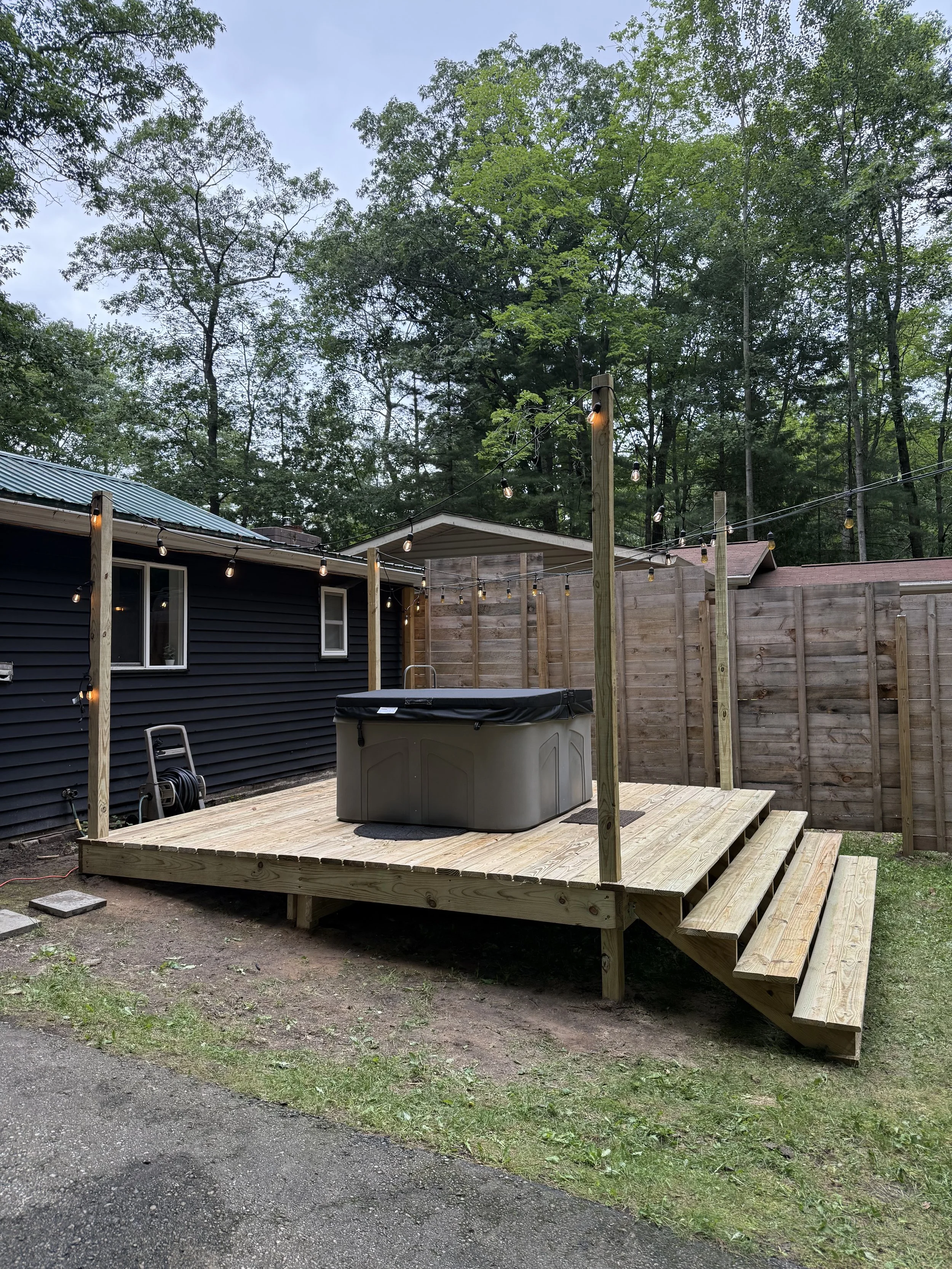 pet friendly cabin getaway in Greenbush Michigan great lakes fishing and hunting