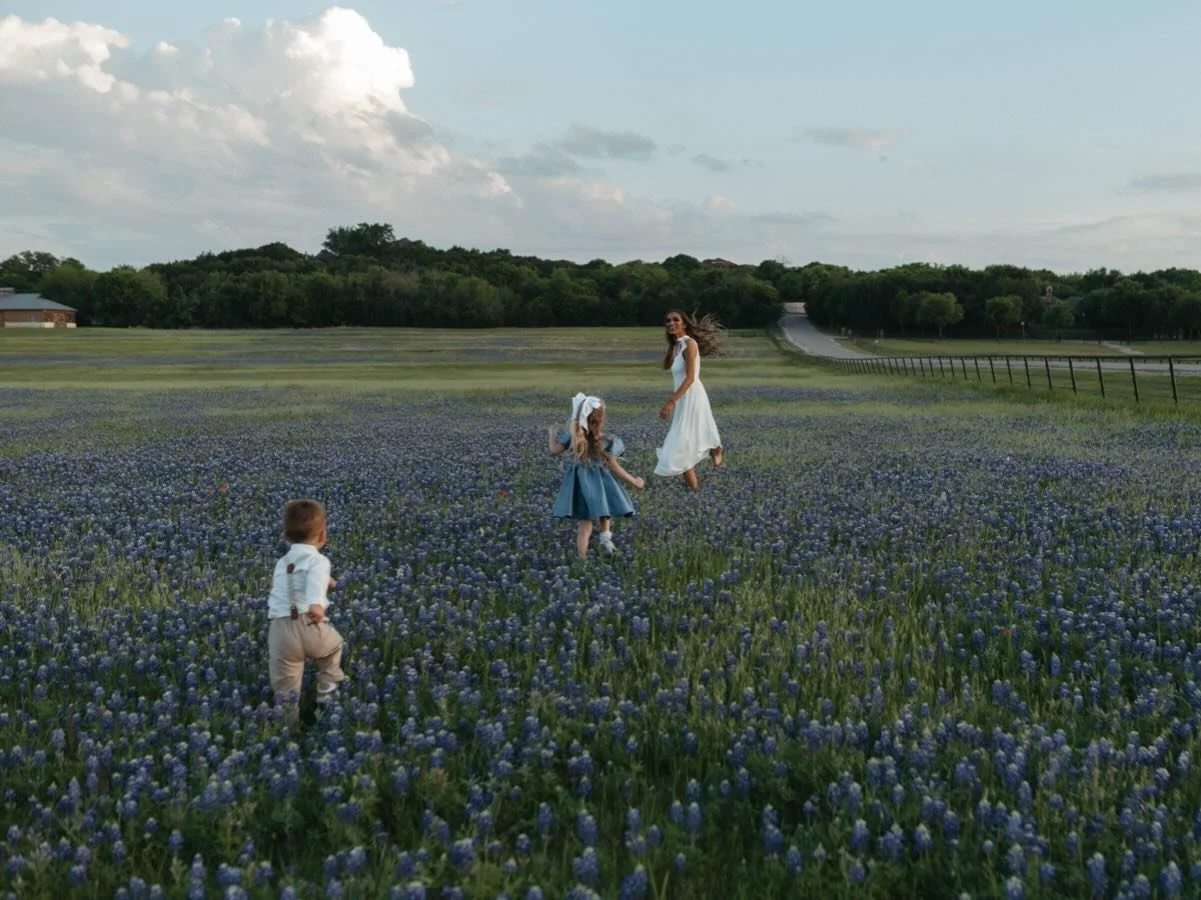 Another favorite that deserves a standalone spot on the feed.

#Is there anything more precious than little ones chasing their mama through the wildflowers? 

The laughter. The giggles. The way they run without hesitation, straight through the blooms