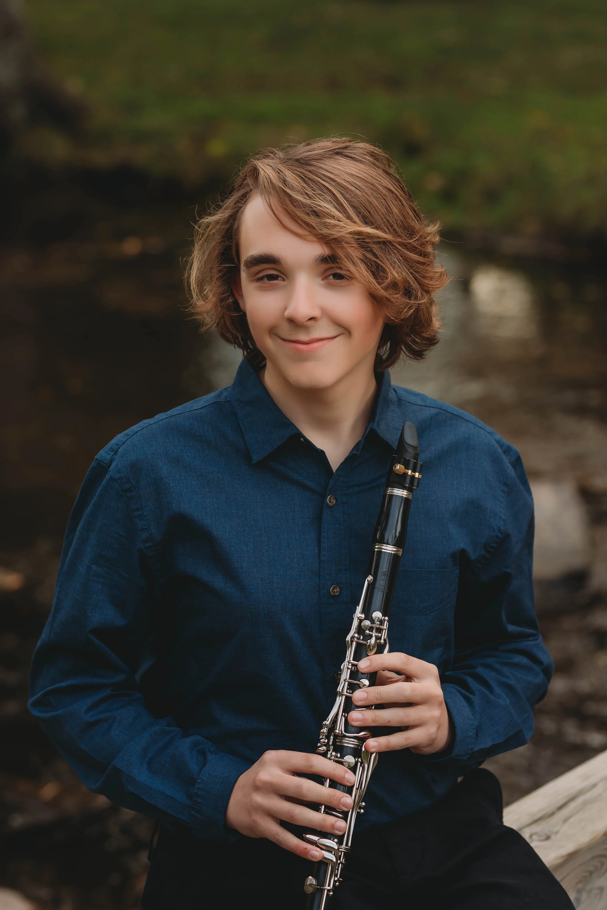 Photo of Miles Plite with Clarinet