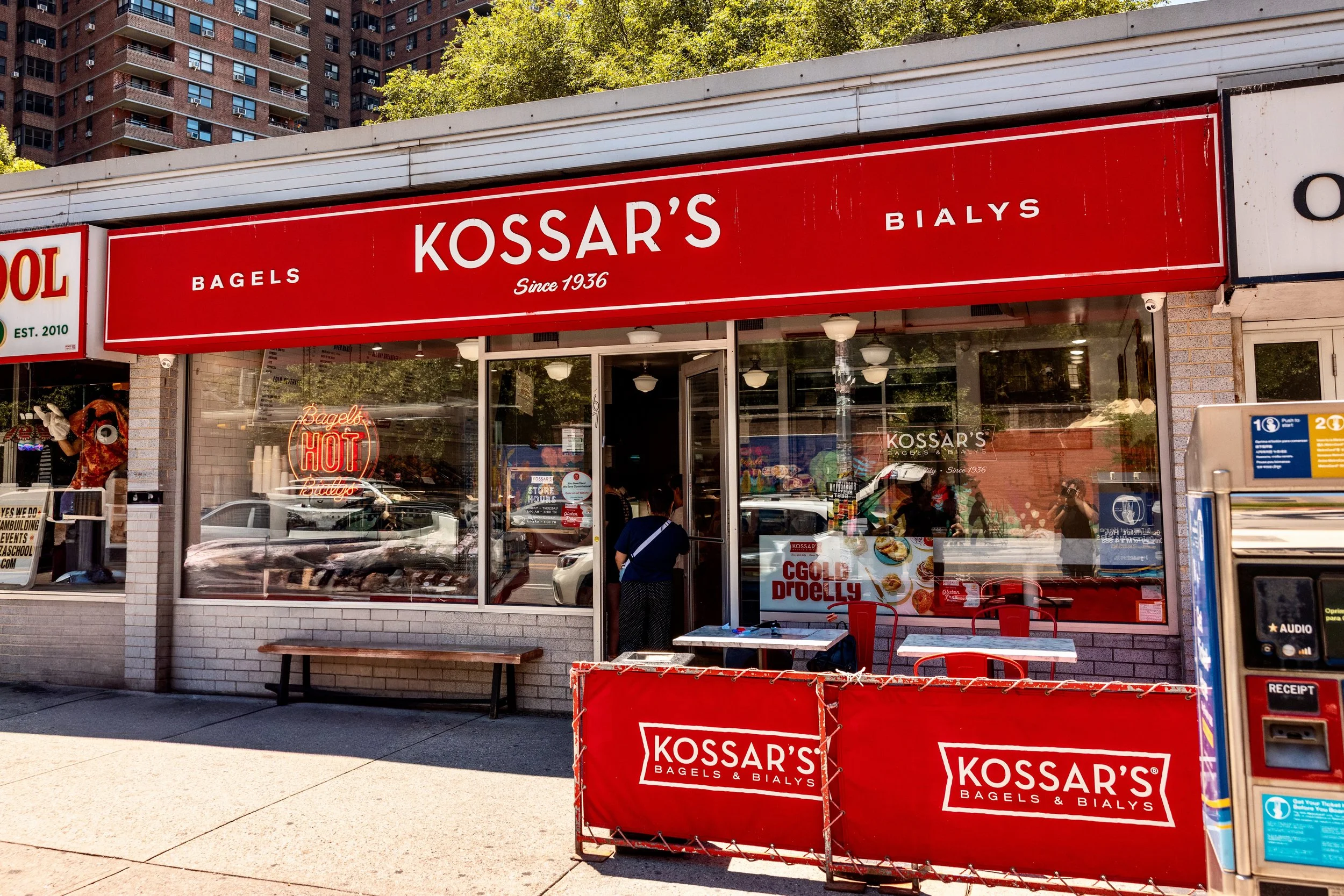 Kossars storefront on Grand St