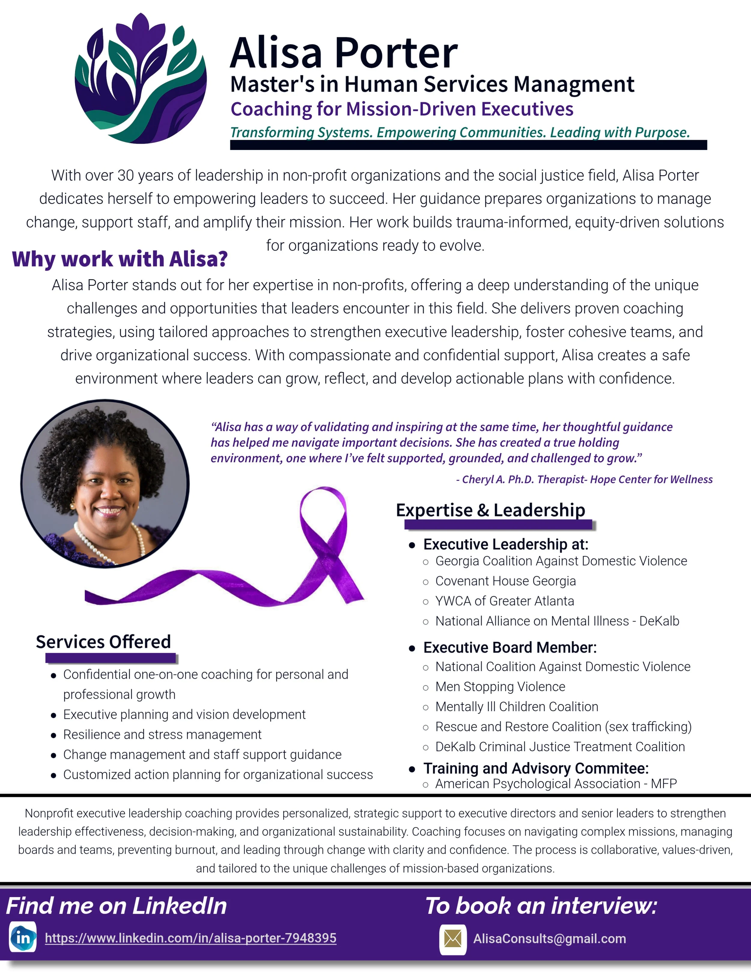 Executive Coaching Flyer