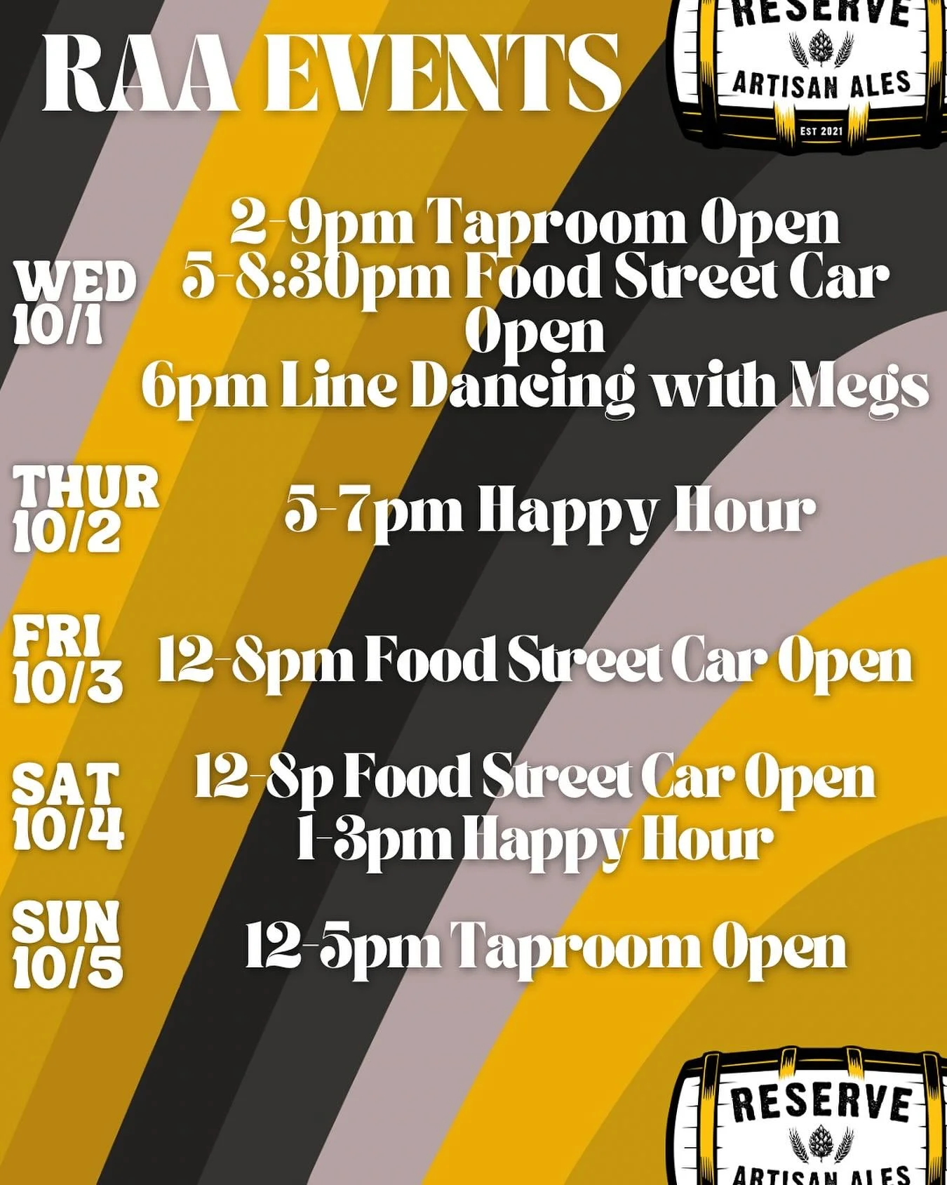 @linedancingwithmegs is back this week! Come enjoy the patio with us while we still can! ☀️
