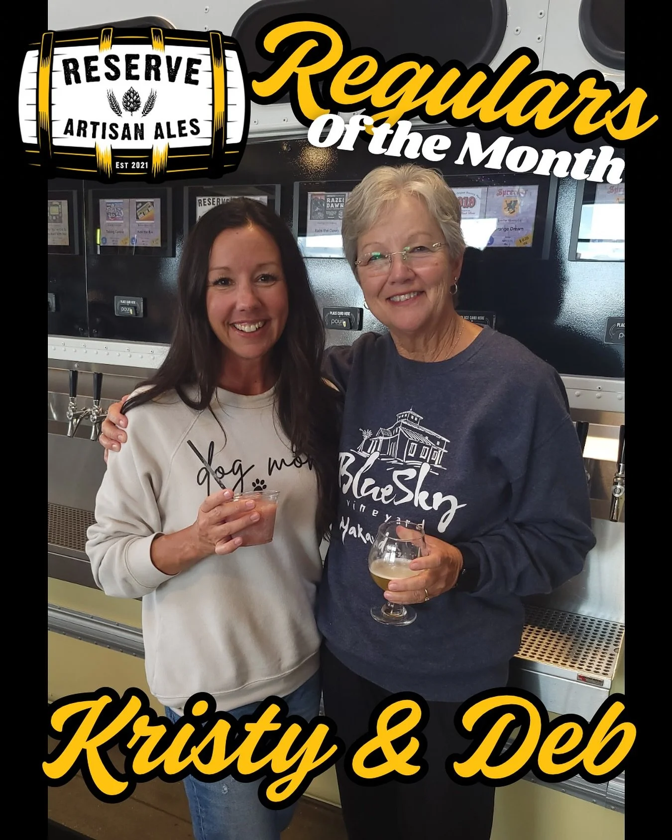 🍁Hello, October!🍁 Our fabulous mother-daughter duo for the regulars of the month goes to Kristy &amp; Deb! They are so supportive of all our events and both are active bus pass members. There are so many things to do and visit in our town, and we a