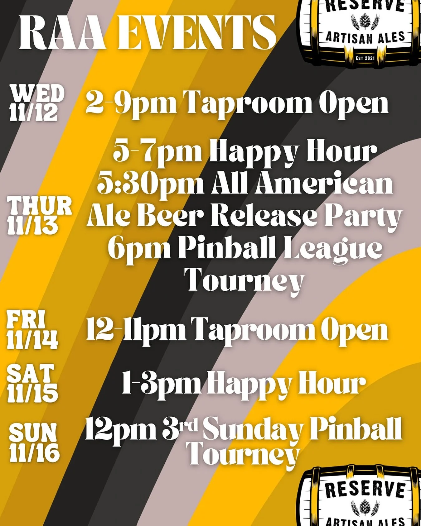 New week, new fun! 🍻