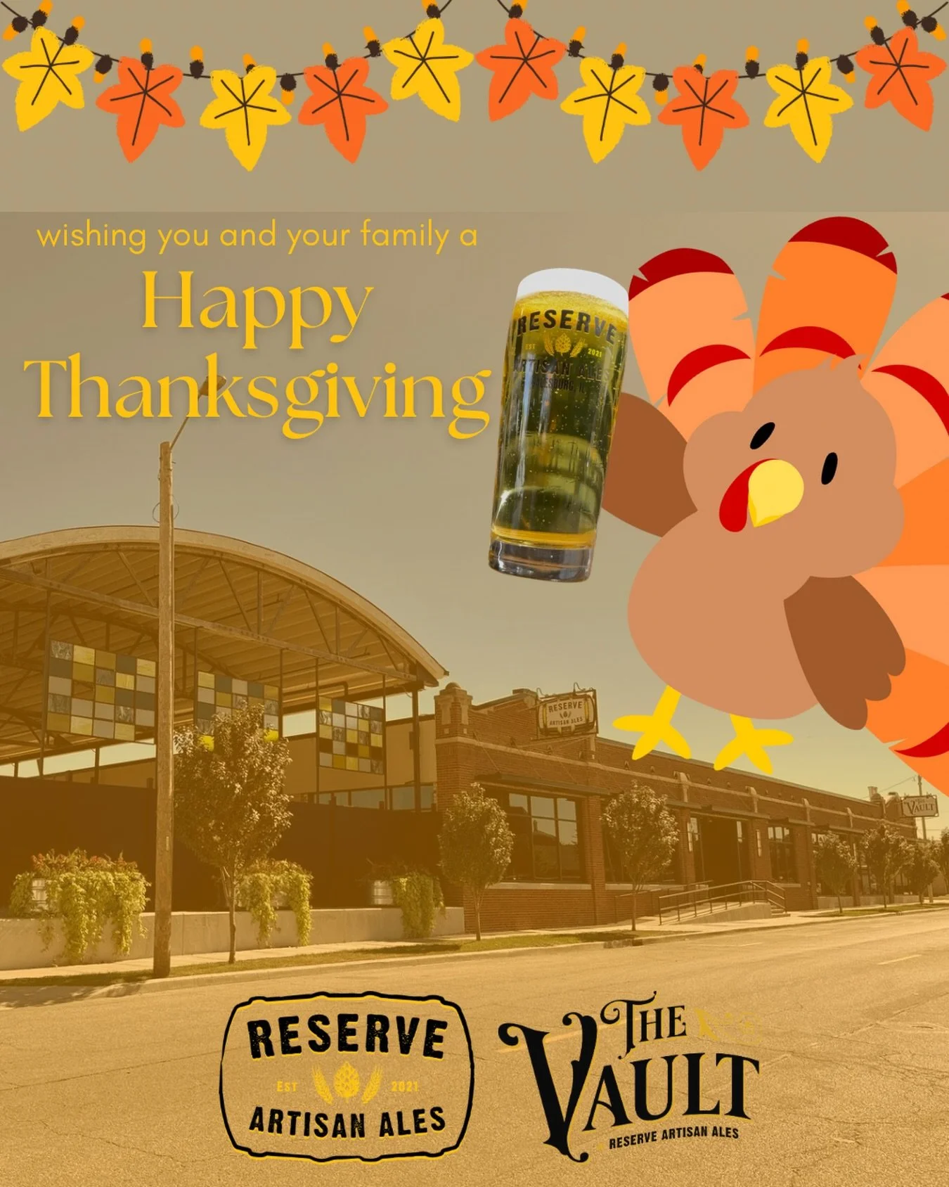 🧡Happy turkey day from RAA &amp; The Vault 🦃 
&mdash;Stay tuned for our Black Friday specials!