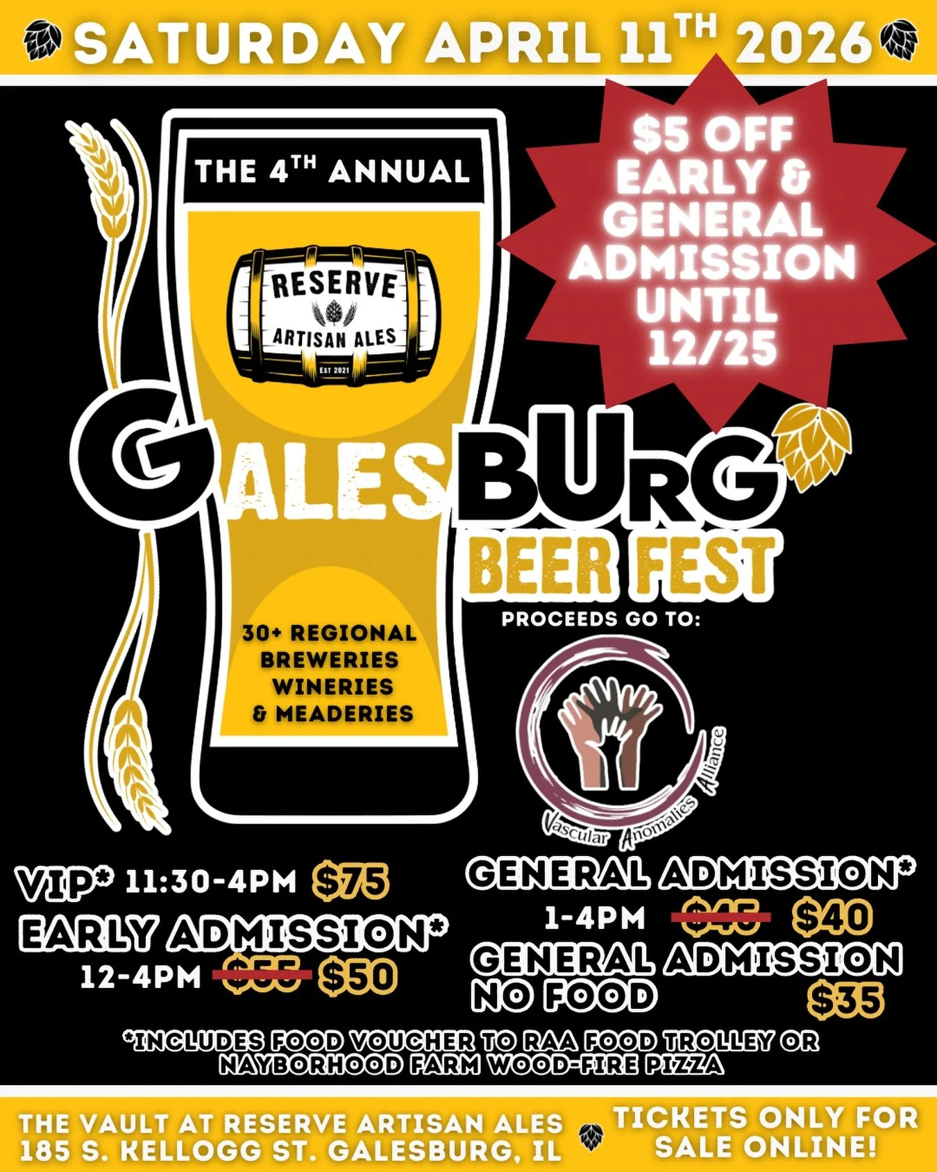 🔔Did you miss the Black Friday sale? Well, we are now running $5 off Early &amp; General admission until Christmas! 
🎁 Give yourself or someone the perfect gift while also making a @givingtuesday contribution today! All proceeds go right to the non