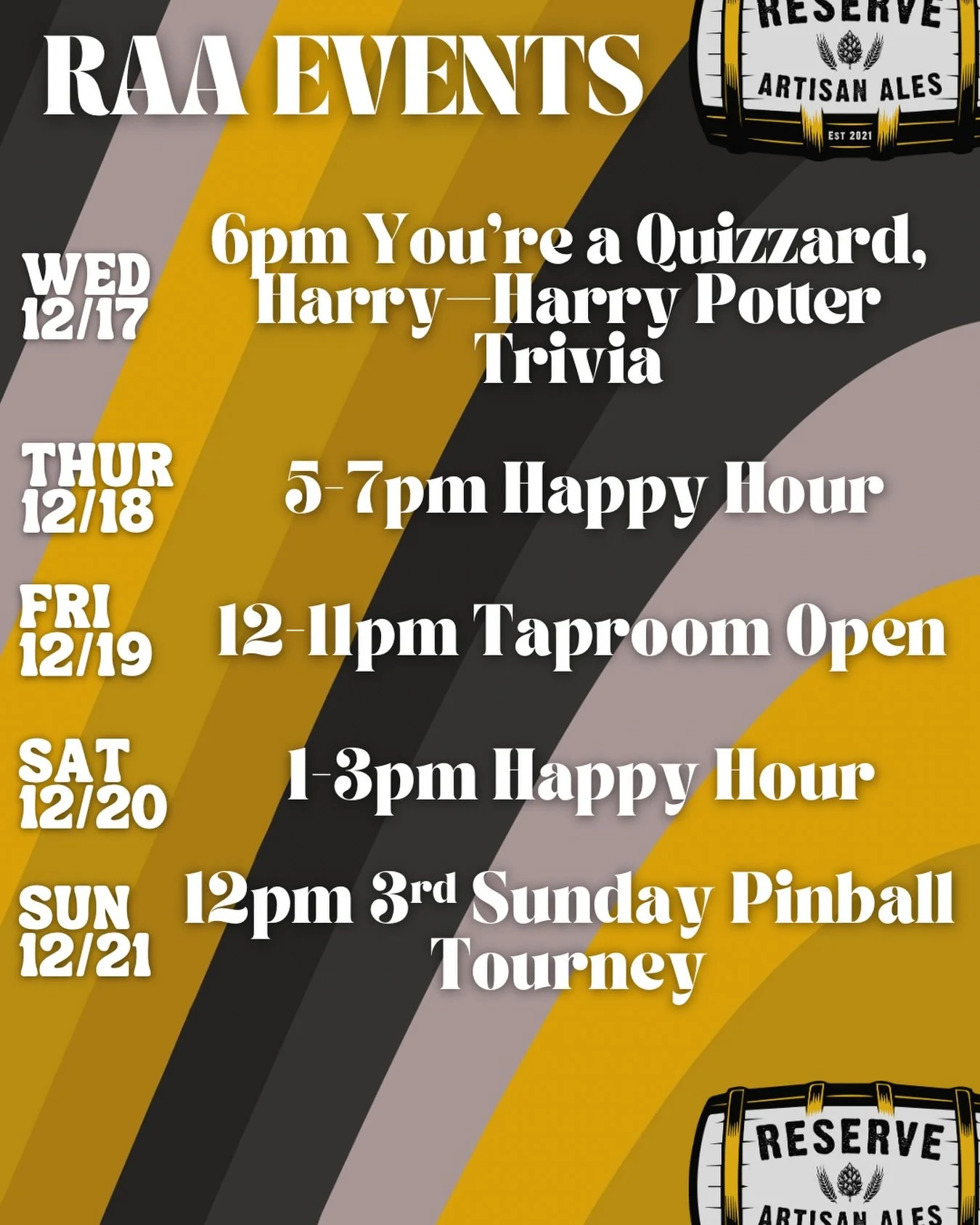 We&rsquo;re all fun &amp; games this week! 
Make sure to RSVP to Trivia ASAP&mdash;space is almost full!