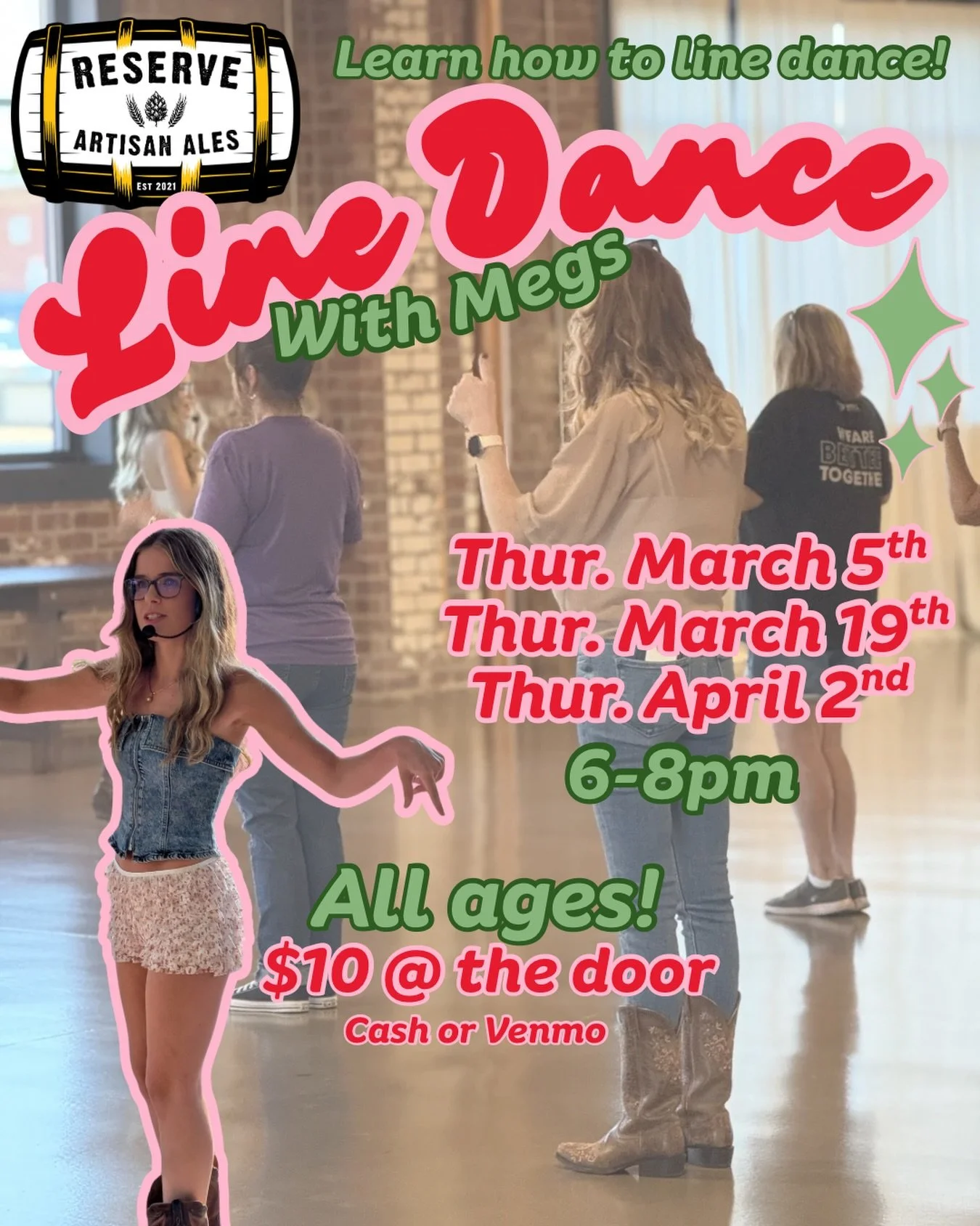 💃🏼Class is BACK in session! Dust your boots off and let&rsquo;s learn to boot scootin&rsquo; boogie! RAA @linedancingwithmegs for beginners where you will learn 2 songs/dances over 2 hours. Pay Megan at the door $10 cash or Venmo. All ages are welc