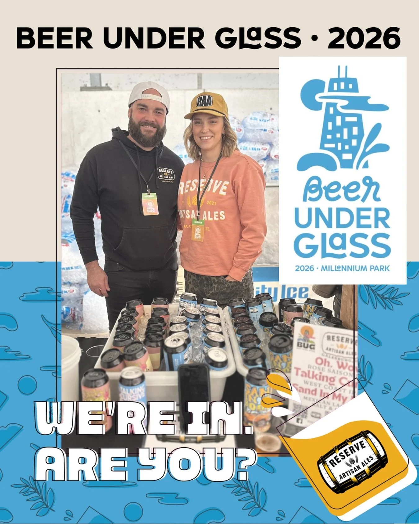 🏙️We&rsquo;re taking the show on the road to the annual @ilcraftbeer @ilcraftbeerweek Beer Under Glass in Downtown Chicago on May 8th! 🍻 
🎟️ Tickets are LIVE at the link in our story! 👇 
🙋&zwj;♀️ Who will we see there supporting &amp; enjoying t