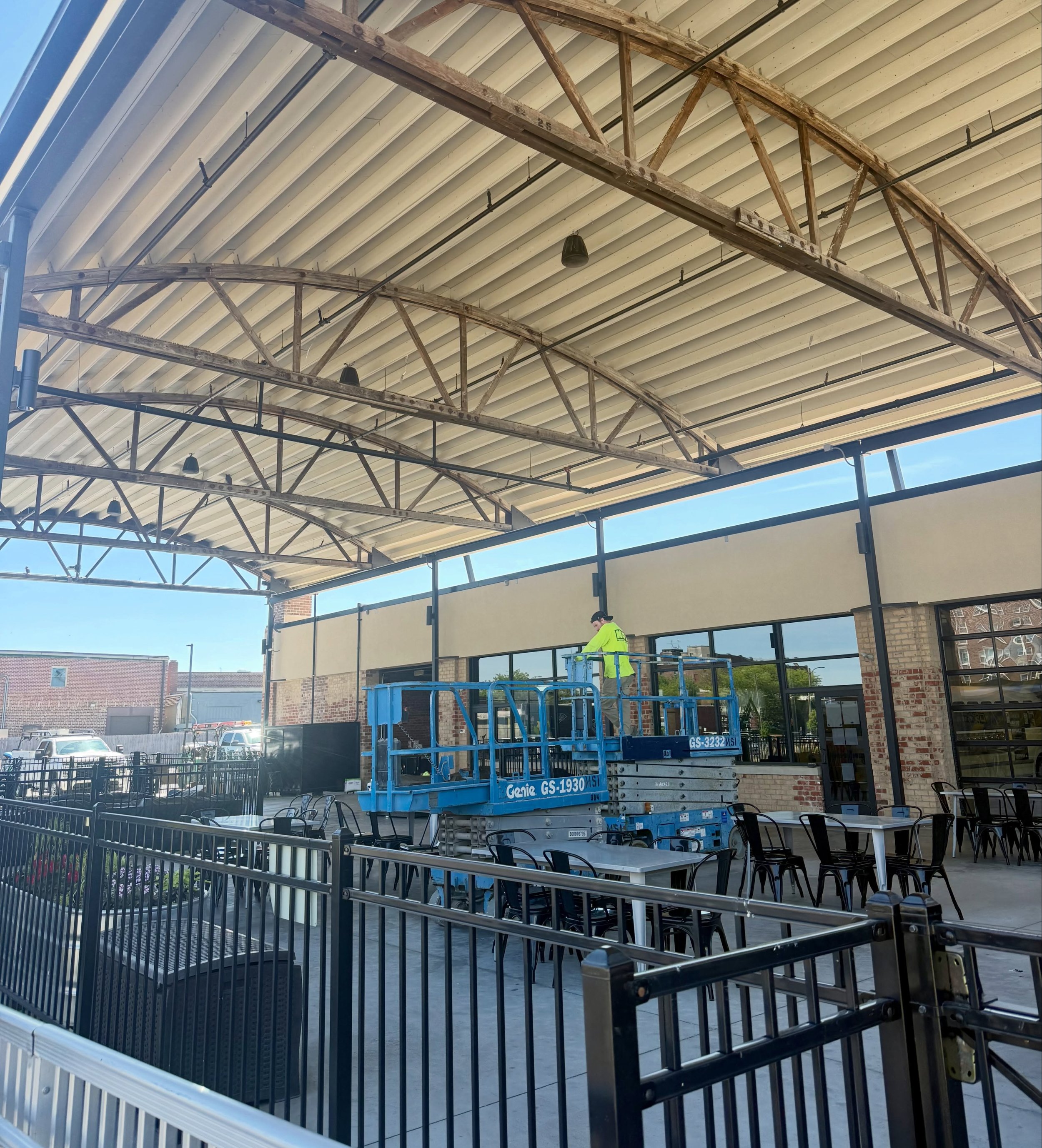 🔨Pardon our patio project&hellip; As you know, we are lovers of a project, and we have a few in store with #1 started today and just in time for summer. Stay tuned&mdash;I think you&rsquo;re gunna like it 😎