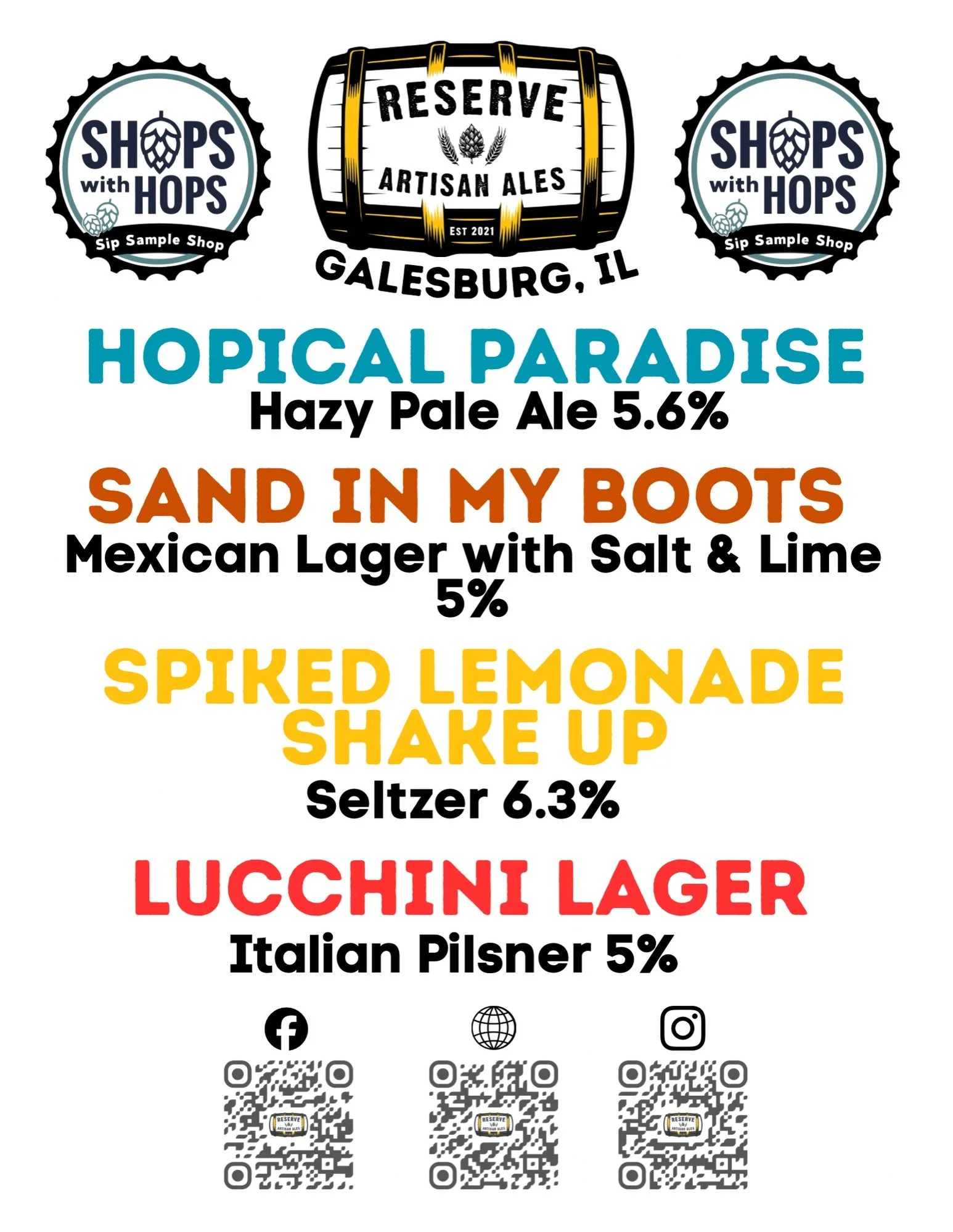 Who will be shopping and hopping with us in LeClaire today for @shopswithhops 🍺 Come find us at @belaleclaire 🛍️ for an RAA brew!