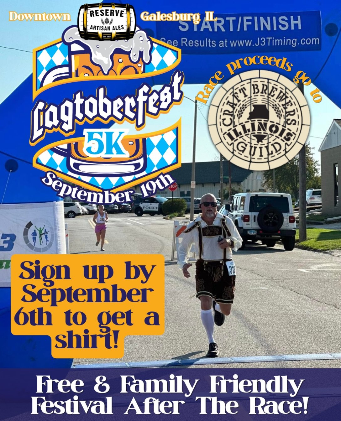📝Have you signed up yet?🏃&zwj;♂️You have until September 6th to guarantee an event T-shirt! Let&rsquo;s kick off one of our favorite events of the year with a nice run or walk and support @ilcraftbeer at the same time&mdash;plus tons of fun to foll