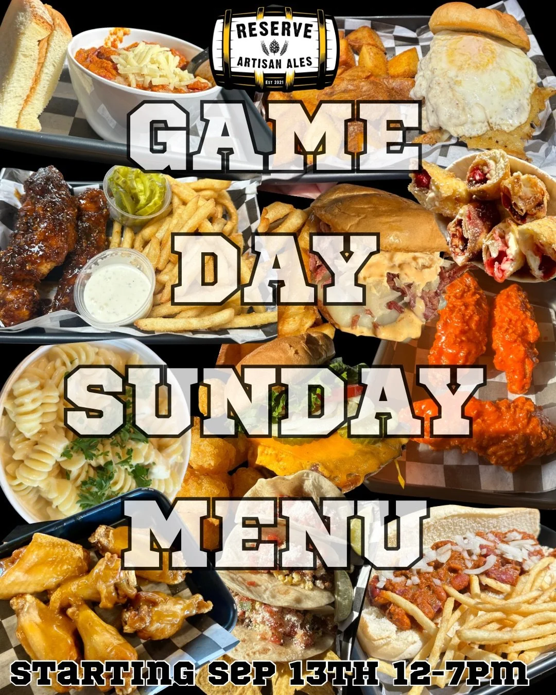 🏈🍽️Starting next Sunday (9/13), come enjoy 75 cent wings(dine in only), Chili dogs, Breakfast Burgers, nachos, or chili, along with our normal menu! OR TAKE PARTY PACKS TO GO for your viewing party at home to make hosting a breeze! 🏟️ Every Sunday