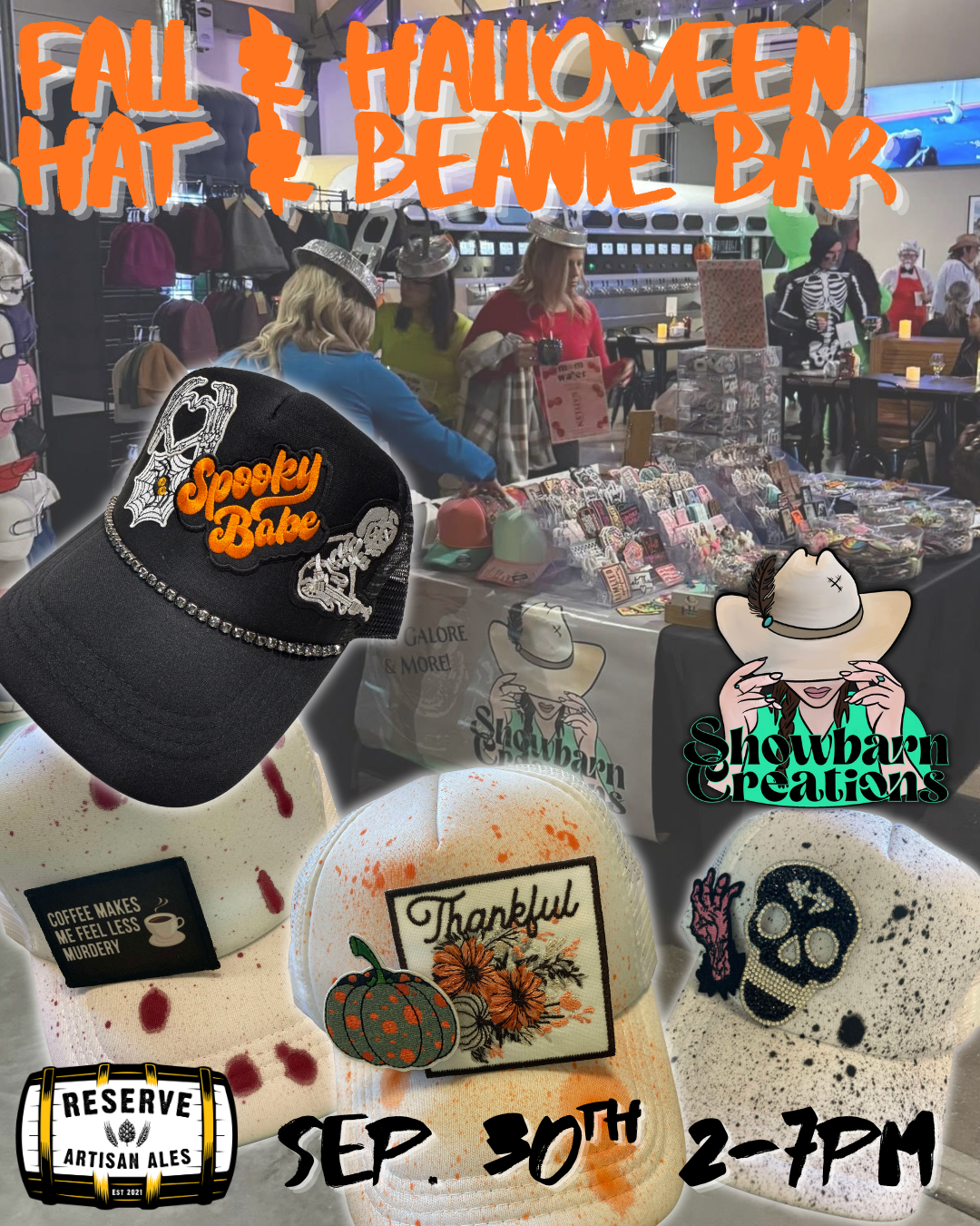 Fall & Halloween Hat & Beanie Bar