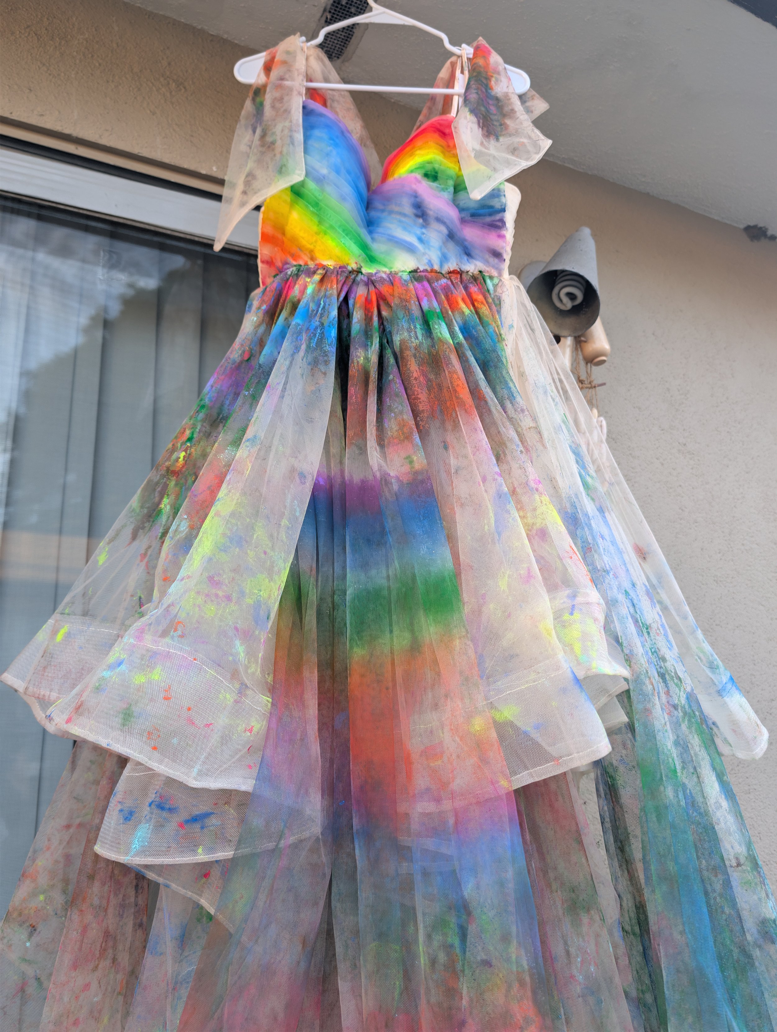 Painted dress ---  process photos follow ---- 