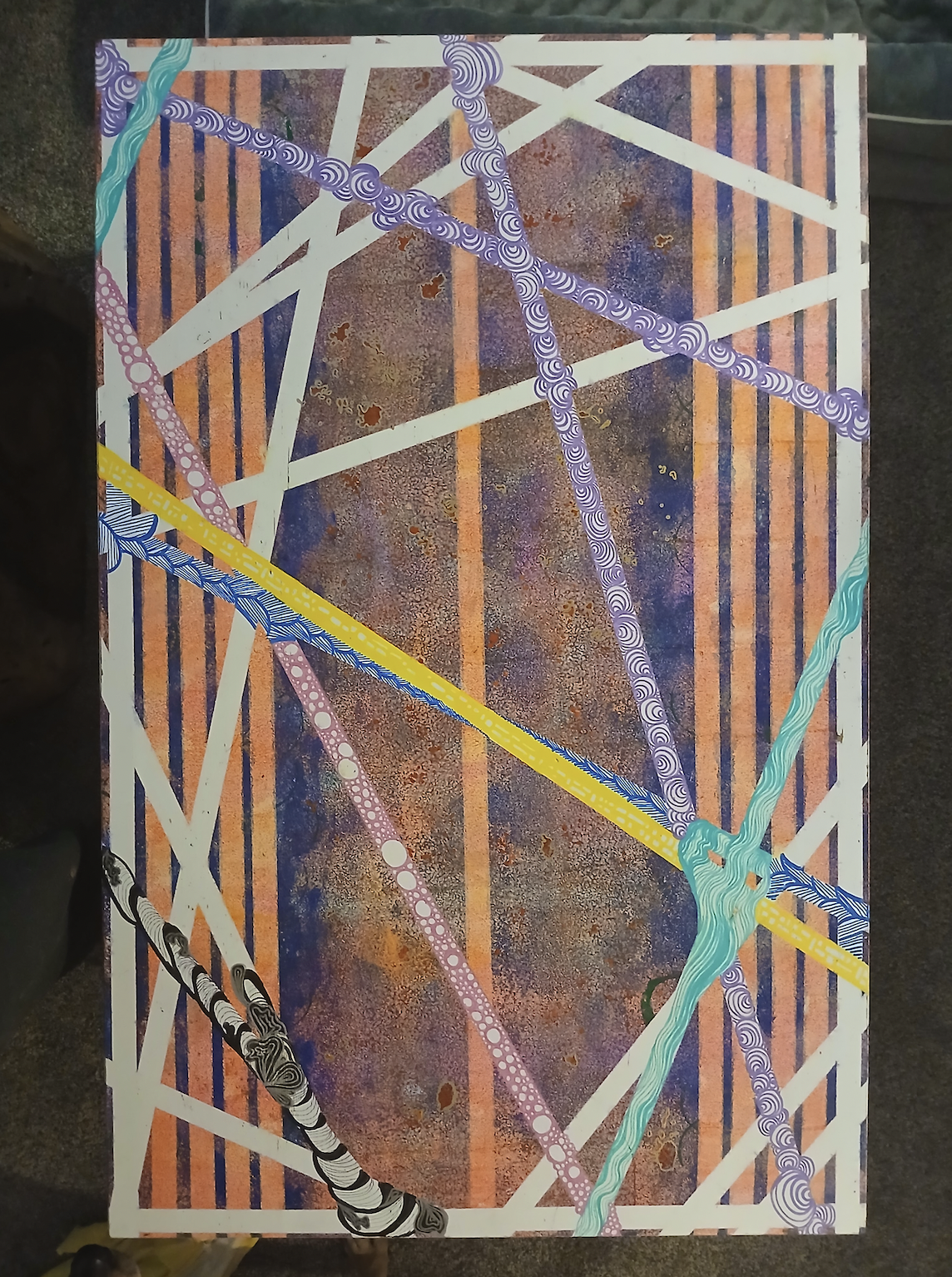 Painted coffee table