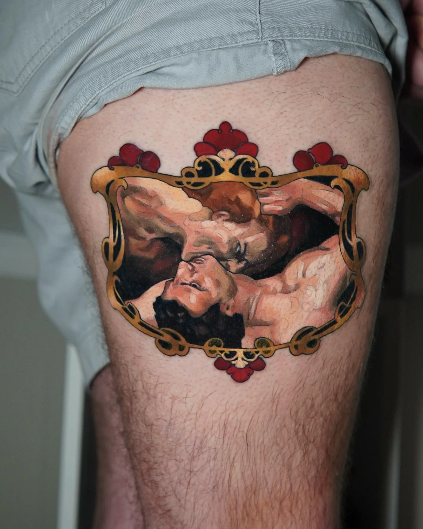 Based on Dante and Virgil by William-Adolphe Bouguereau for James. 

Books are currently closed. Stay tuned on my stories for updates. 

#rosewelltattoo #eminencetattoo #flashtattoo #tattooflash #mariettatattoo #atlantattoo#tattooatlanta #georgiatatt