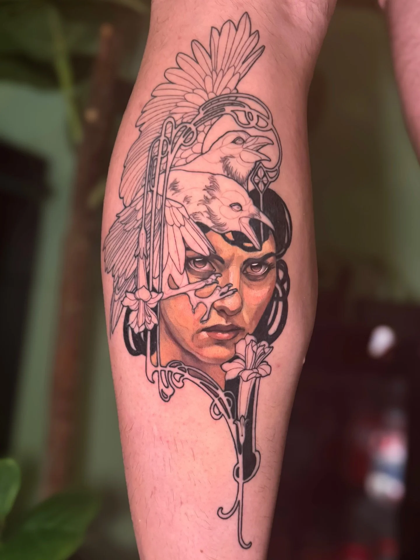 Progress on this pre-drawn for Colin! Can&rsquo;t wait to finish it up next time. 

&hearts;️Books are currently closed. Booking updates will be posted here and at @escatlatatattoo. To join my mailing list go to https://www.escarlatatattoo.com &heart
