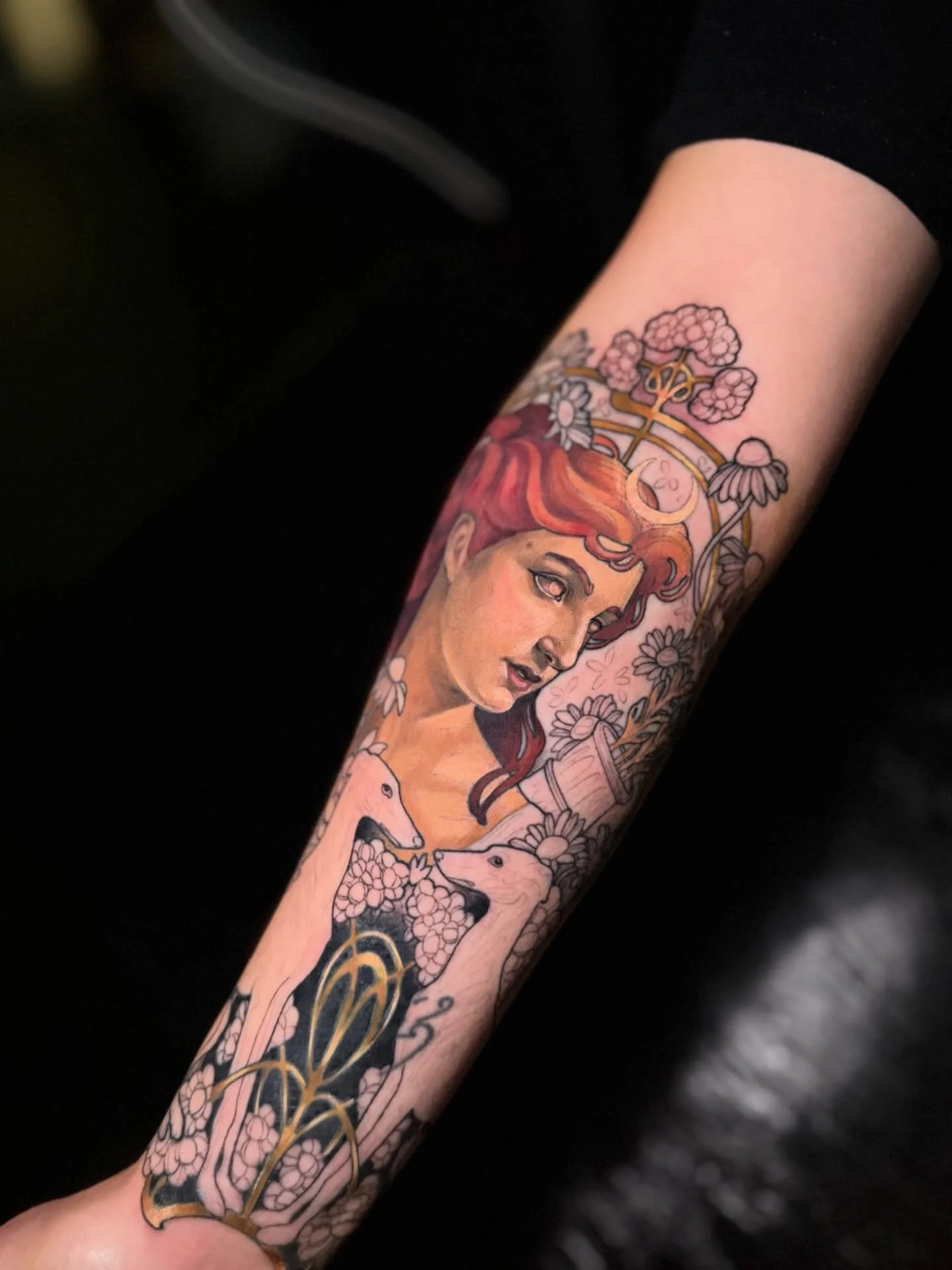 One more session to go on this project for Mary&hearts;️ 

&hearts;️Books are currently closed. Booking updates will be posted here and at @escatlatatattoo. To join my mailing list go to https://www.escarlatatattoo.com &hearts;️

#sandyspringstattoo 