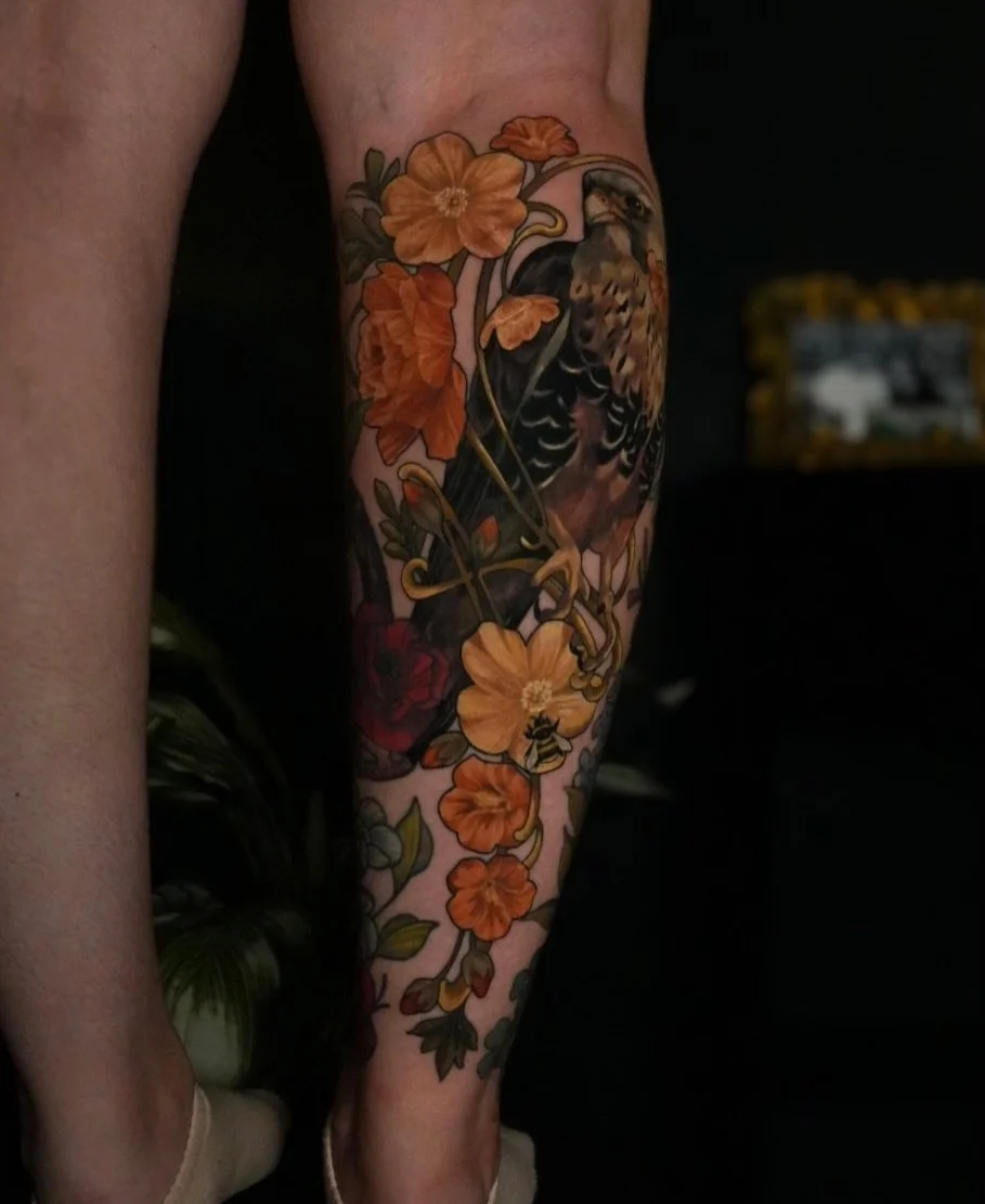 So happy with how this project turned out! I&rsquo;ve been leaning into a more painterly approach with my florals, in the same way I approach faces and animals, and I&rsquo;m really loving this direction.